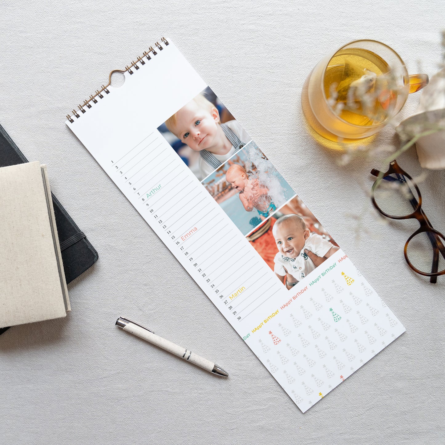 Calendrier Fin d'année Perpétuel Anniversaires photo N° 3