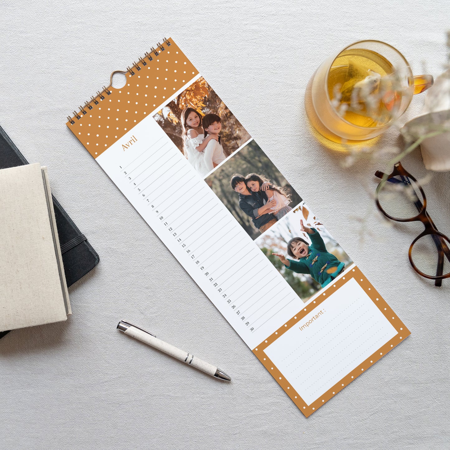 Calendrier Fin d'année Perpétuel Mille pois photo N° 3