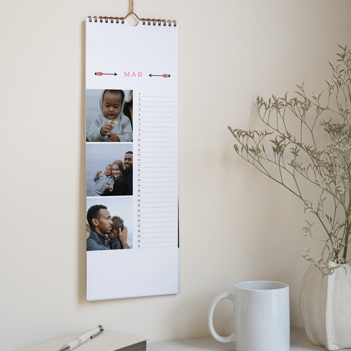 Calendrier Fin d'année Perpétuel Tri-angles photo N° 2