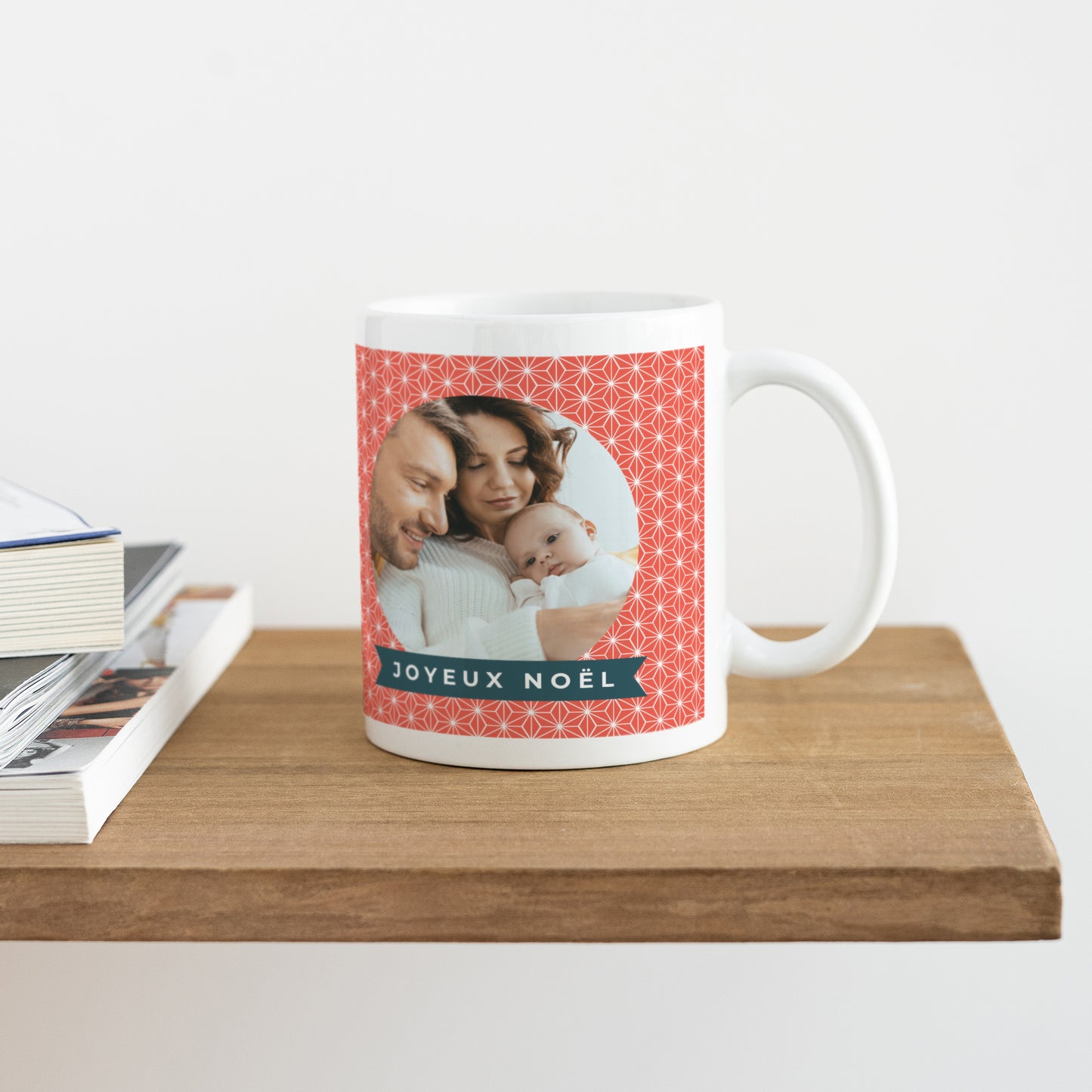 Mug Objets Blanc Rose Noël photo N° 4