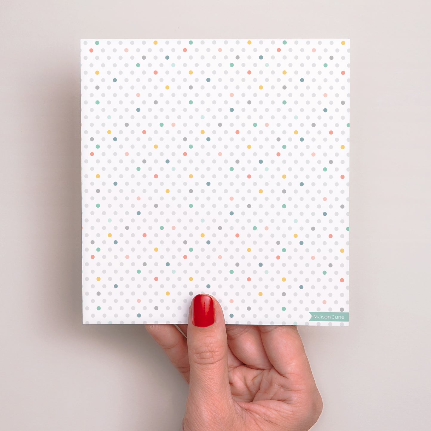 Faire-part Communion Carré Multi-couleurs photo N° 3