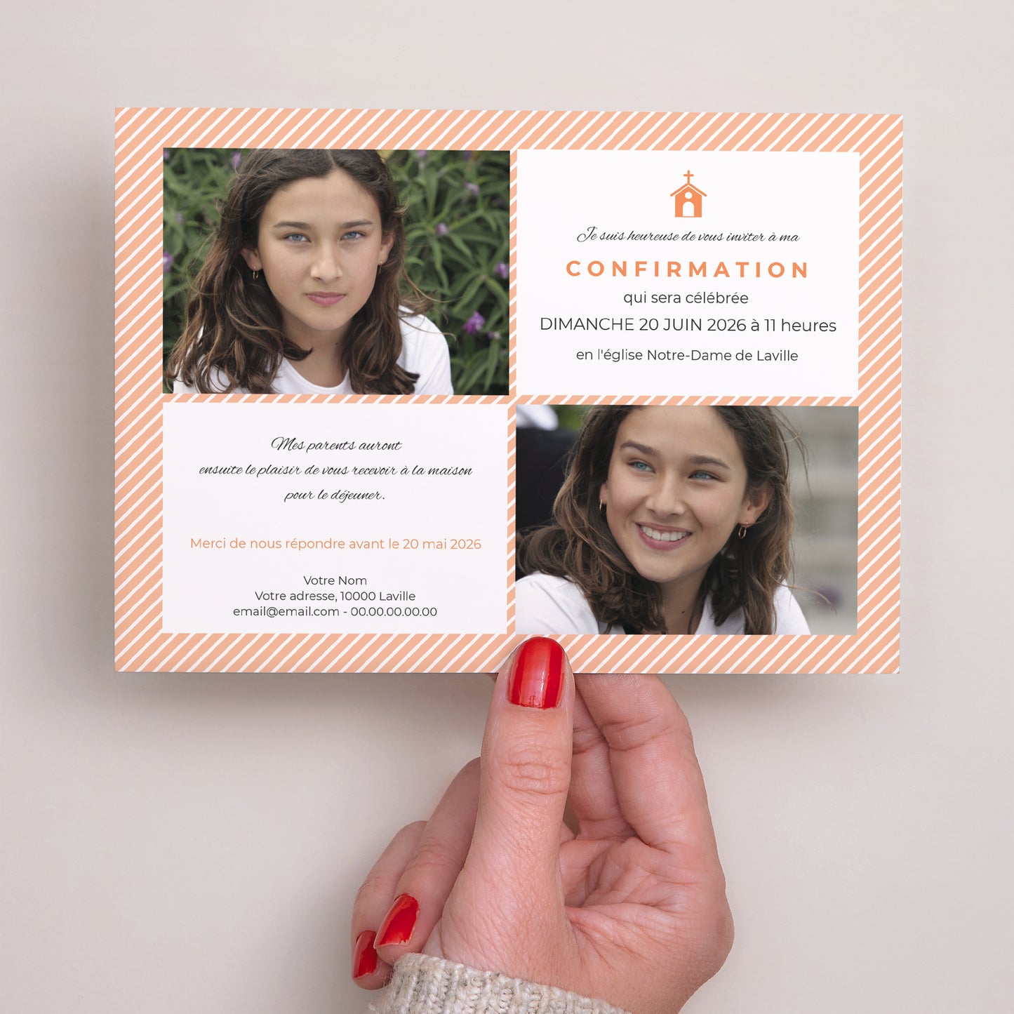 Faire-part Confirmation Paysage Temps sacré photo N° 3