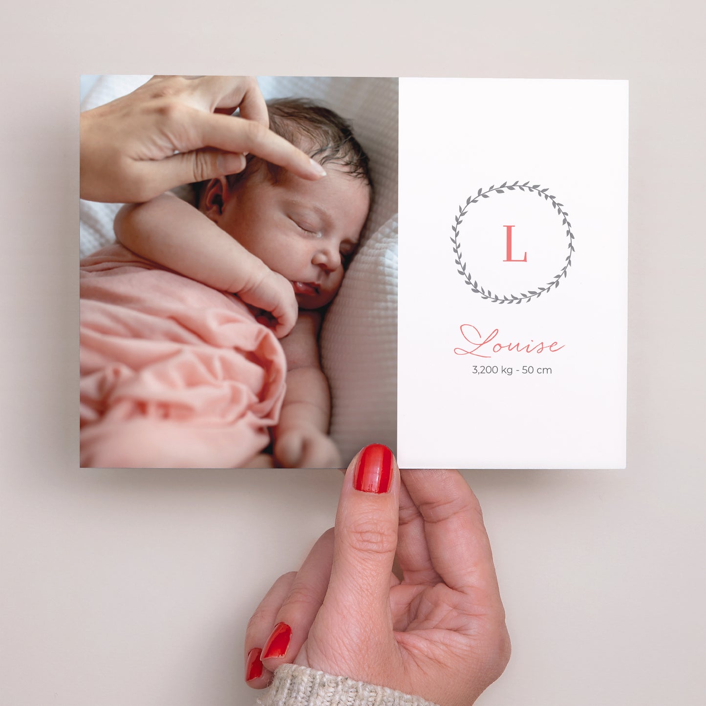 Faire-part Naissance Paysage Initiales BéBé photo N° 3