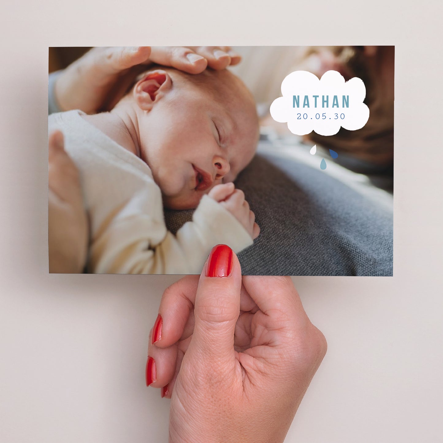 Faire-part Naissance Paysage Rêve bleu photo N° 3