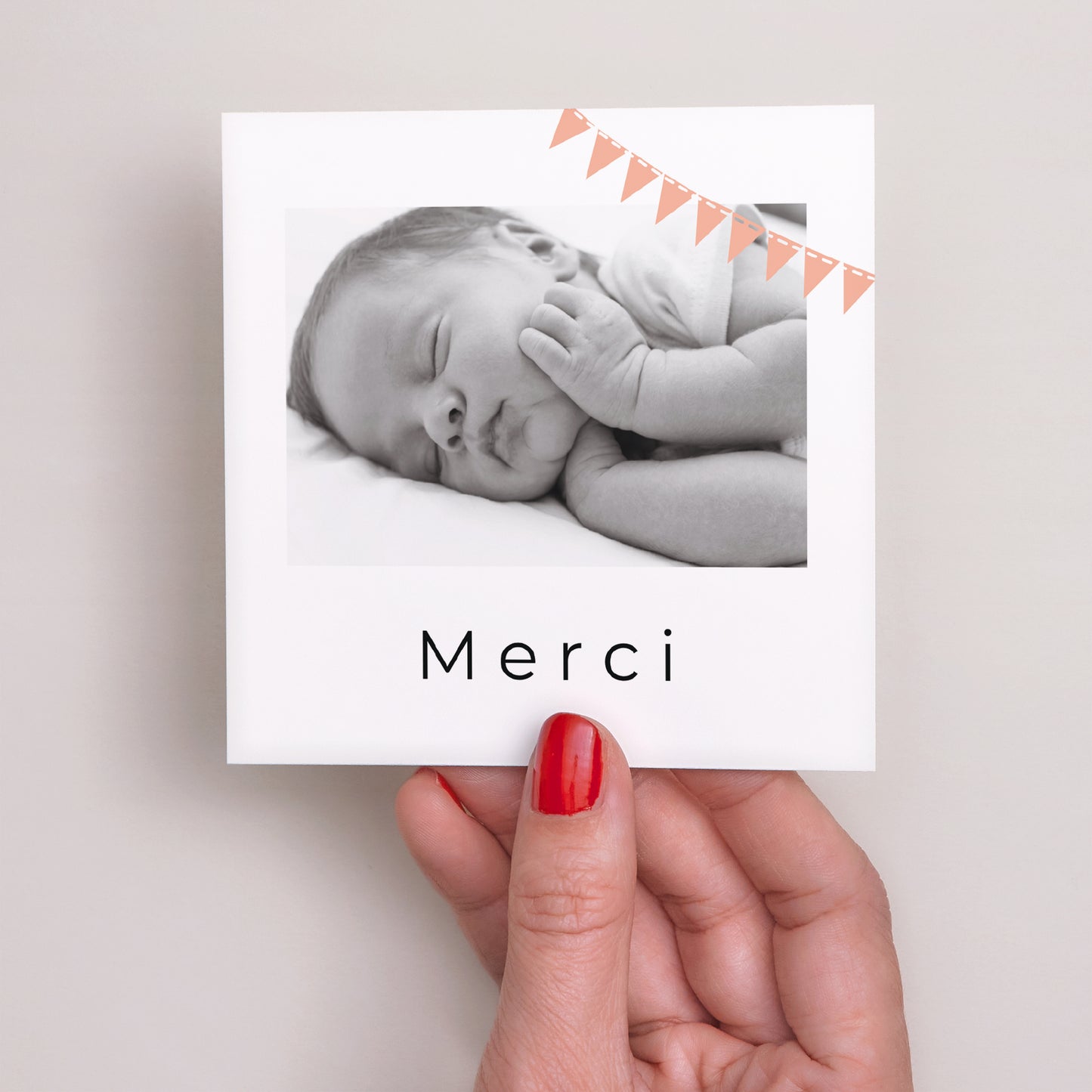 Remerciements Naissance Carré Sur un nuage photo N° 2