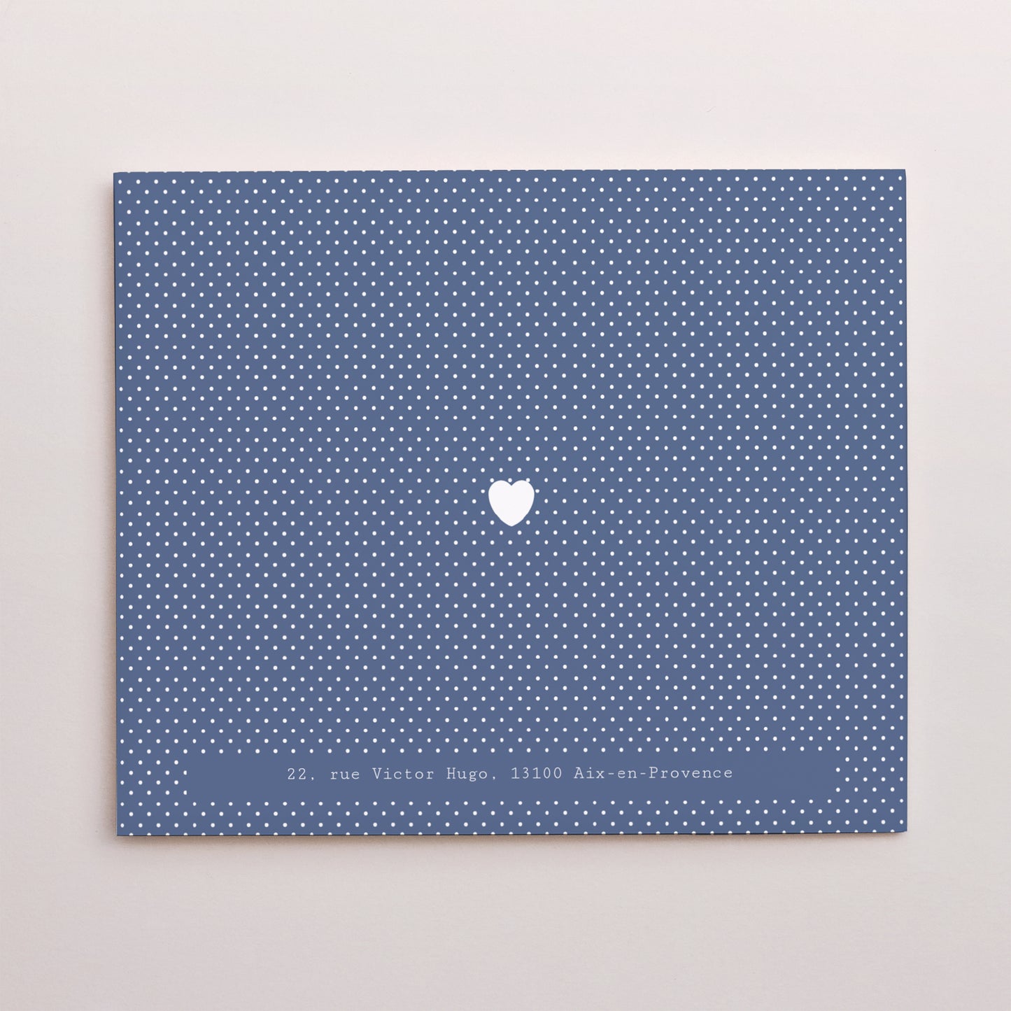 Faire-part Naissance Double volet asymétrique Bleu intemporel photo N° 3