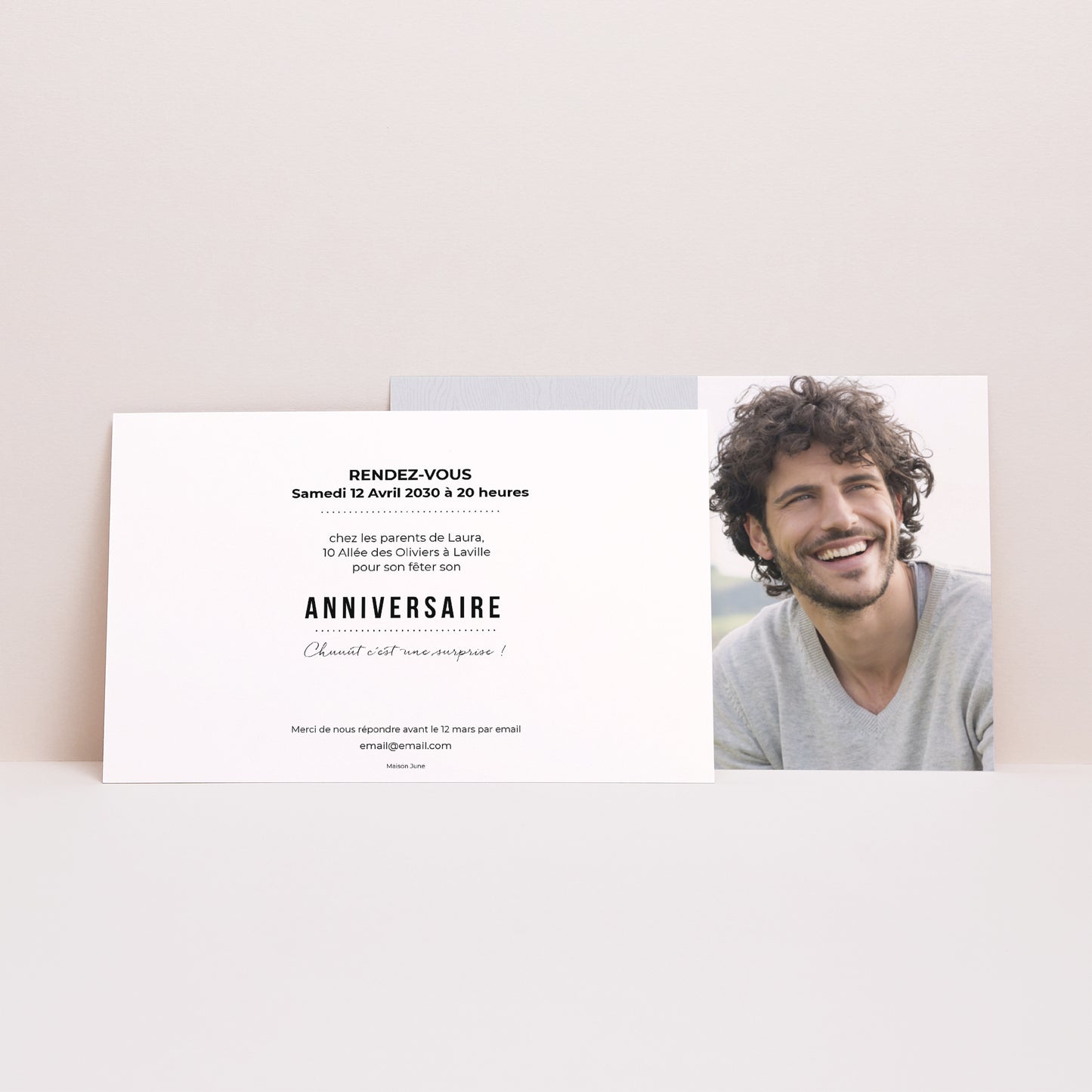Invitations Anniversaire Adulte Paysage Ca se fête photo N° 2