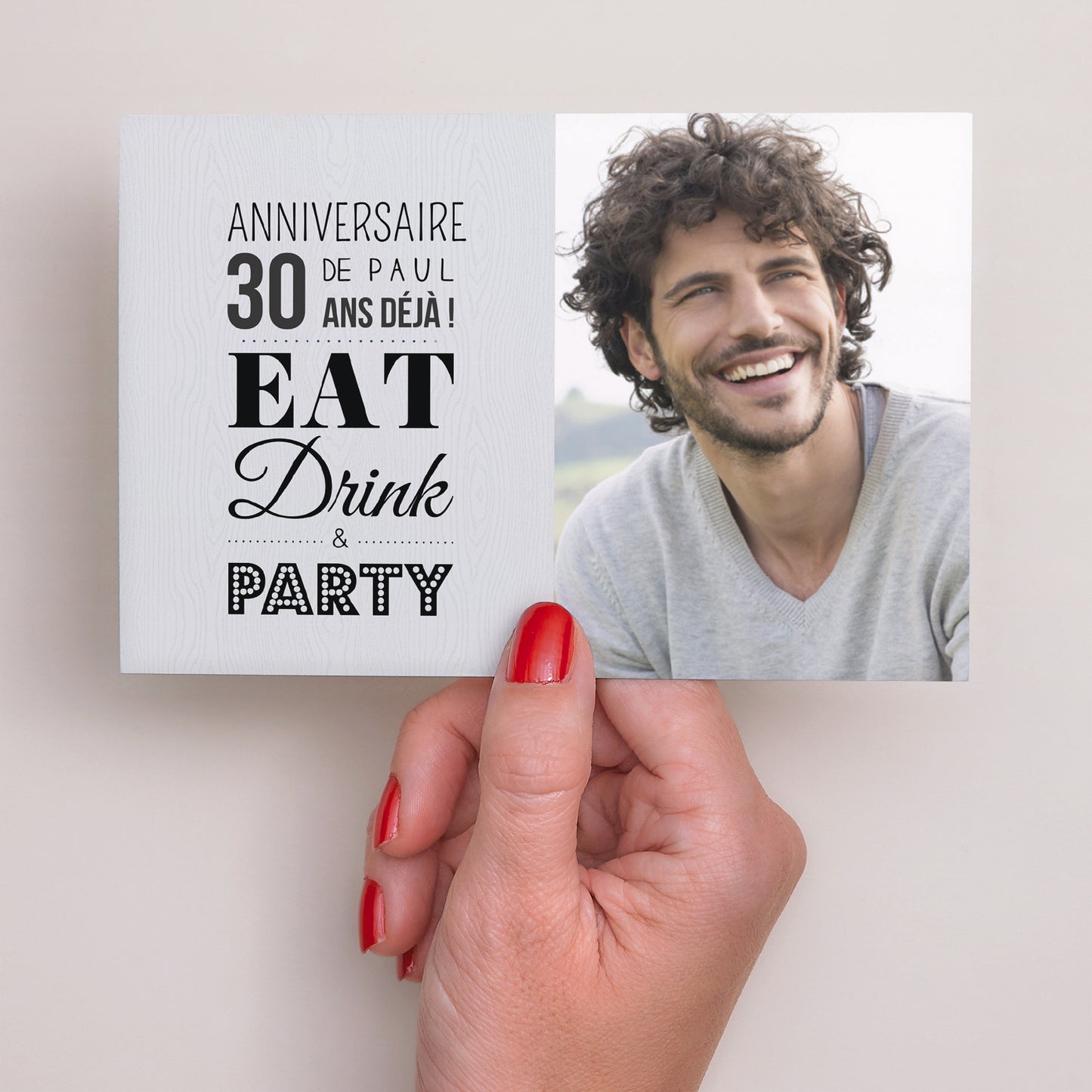 Invitations Anniversaire Adulte Paysage Ca se fête photo N° 3