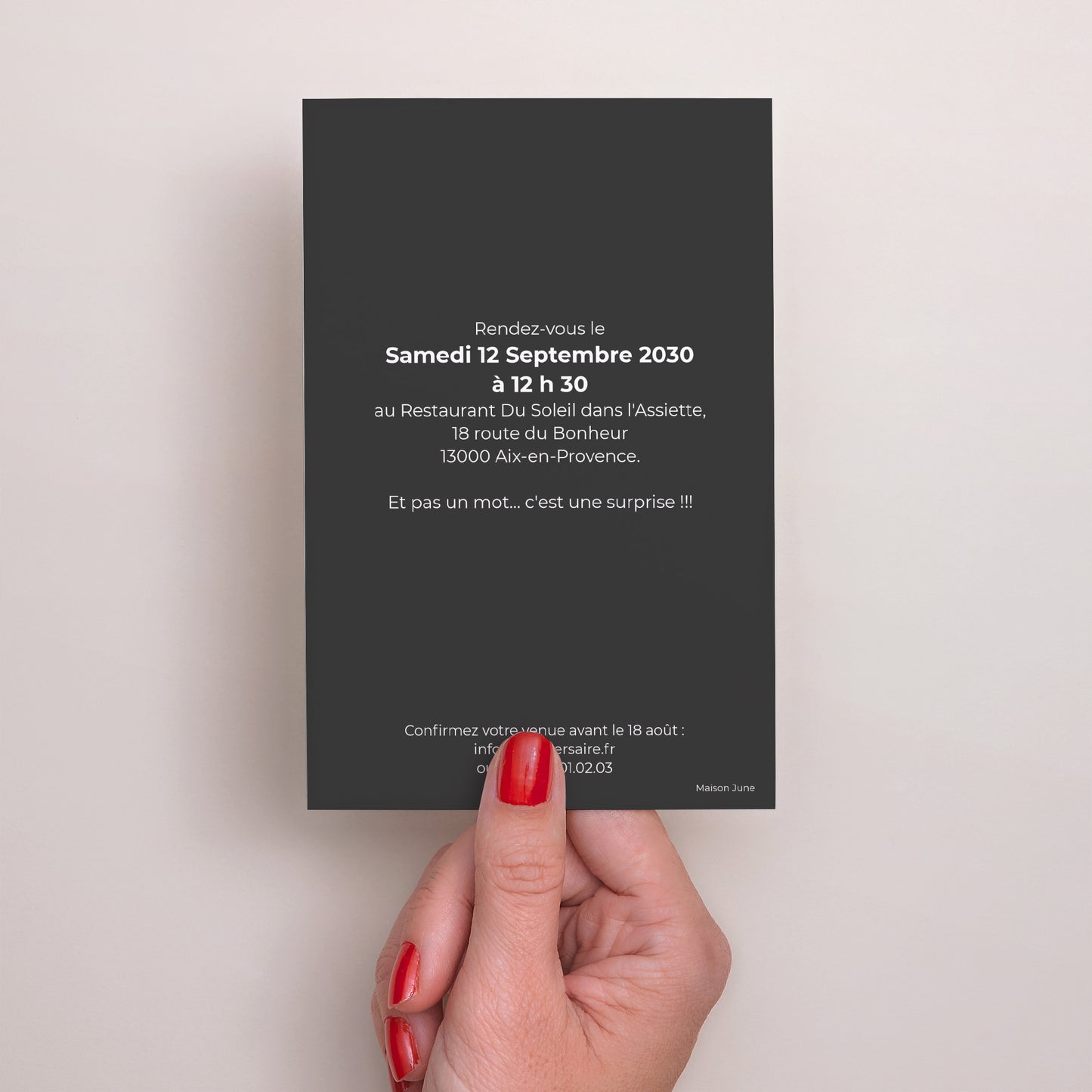 Invitations Anniversaire Adulte Portrait 90 ans dorés photo N° 3