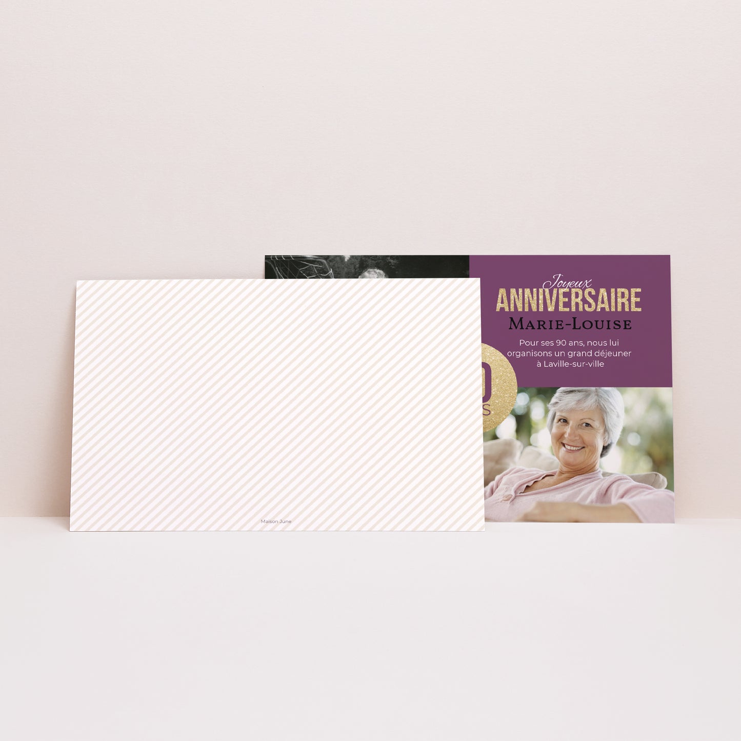 Invitations Anniversaire Adulte Paysage 90ème Anniversaire photo N° 2