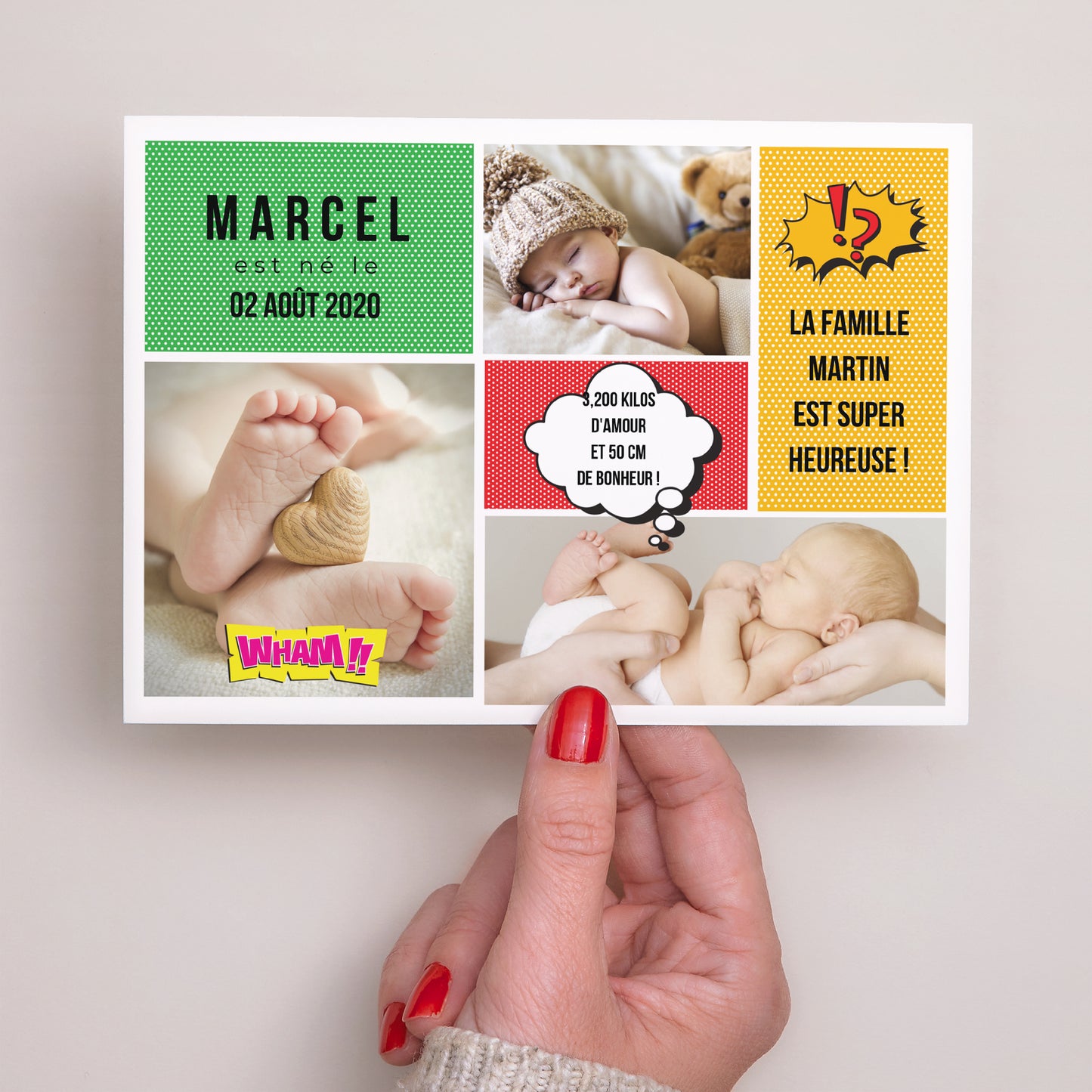 Faire-part Naissance Paysage BD du bonheur photo N° 3