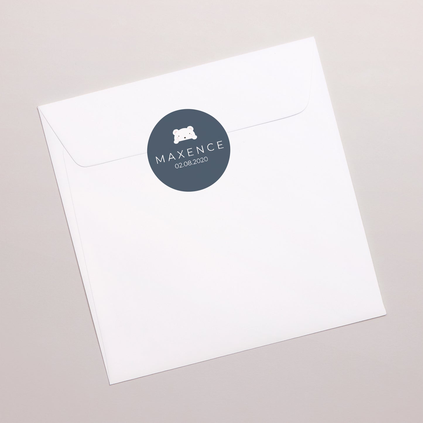 Sticker Naissance Rond Ourson Tendresse photo N° 3