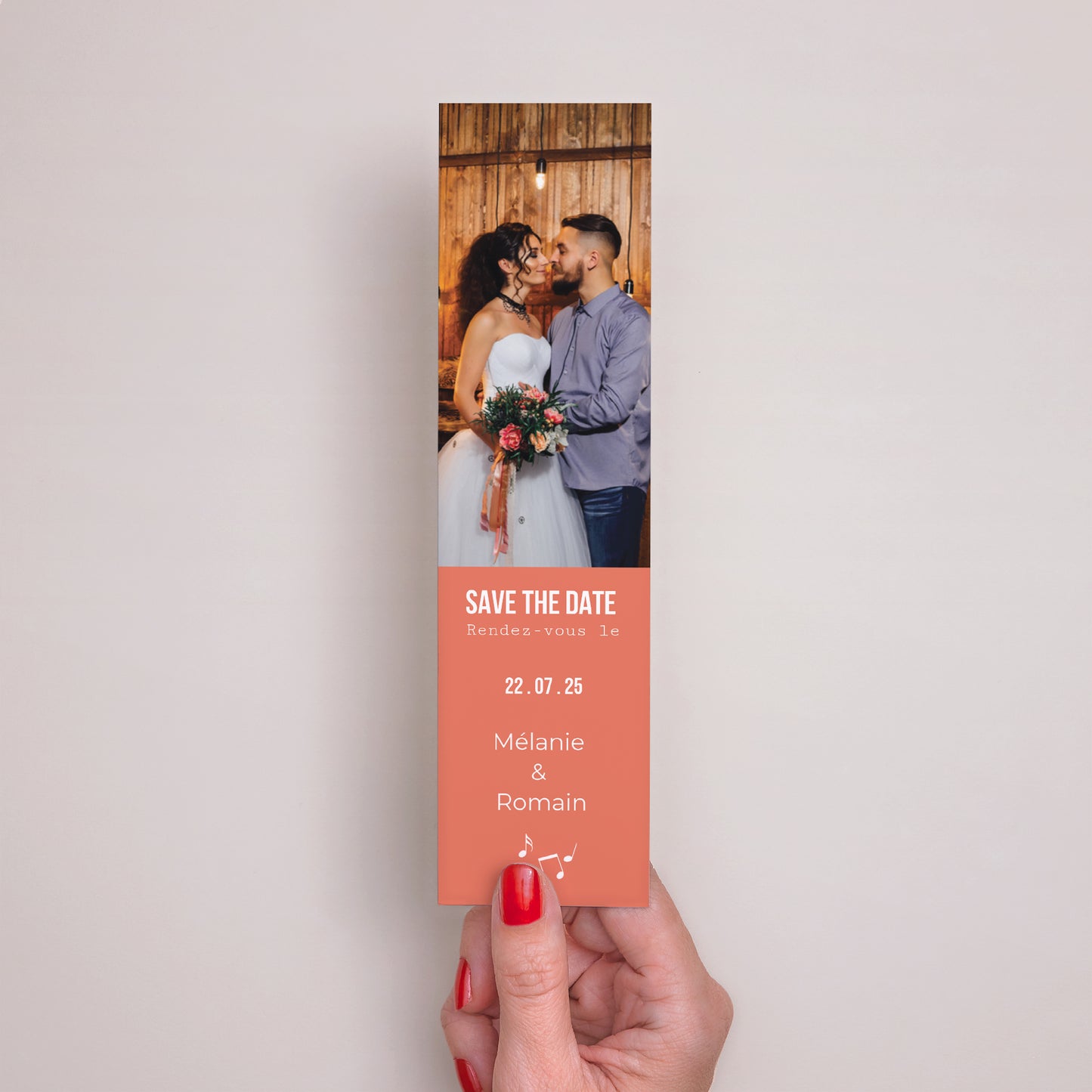 Save the date Mariage Marque-page Disque Vinyl photo N° 2