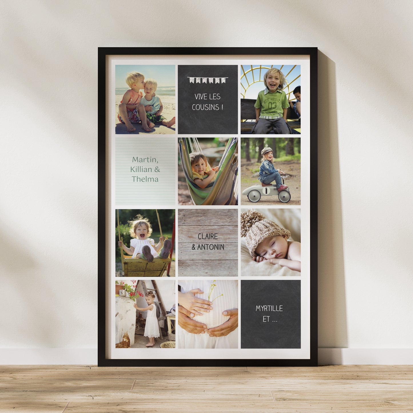 Affiche Photos Portrait 60 x 90 cm Damier Photo Vertical photo N° 1