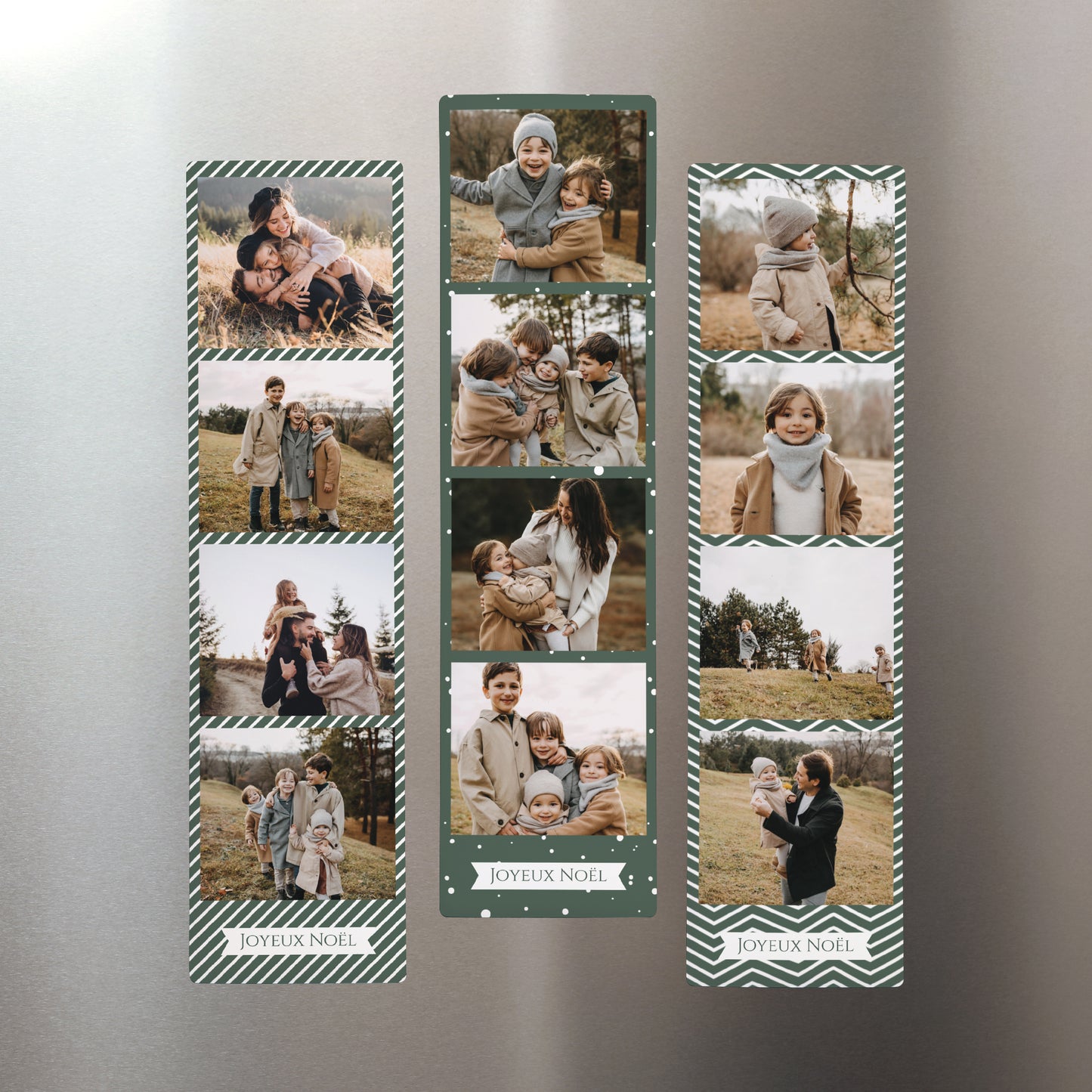 Tirage photo Photos Lot de 3, magnétique Noël Joyeux photo N° 1