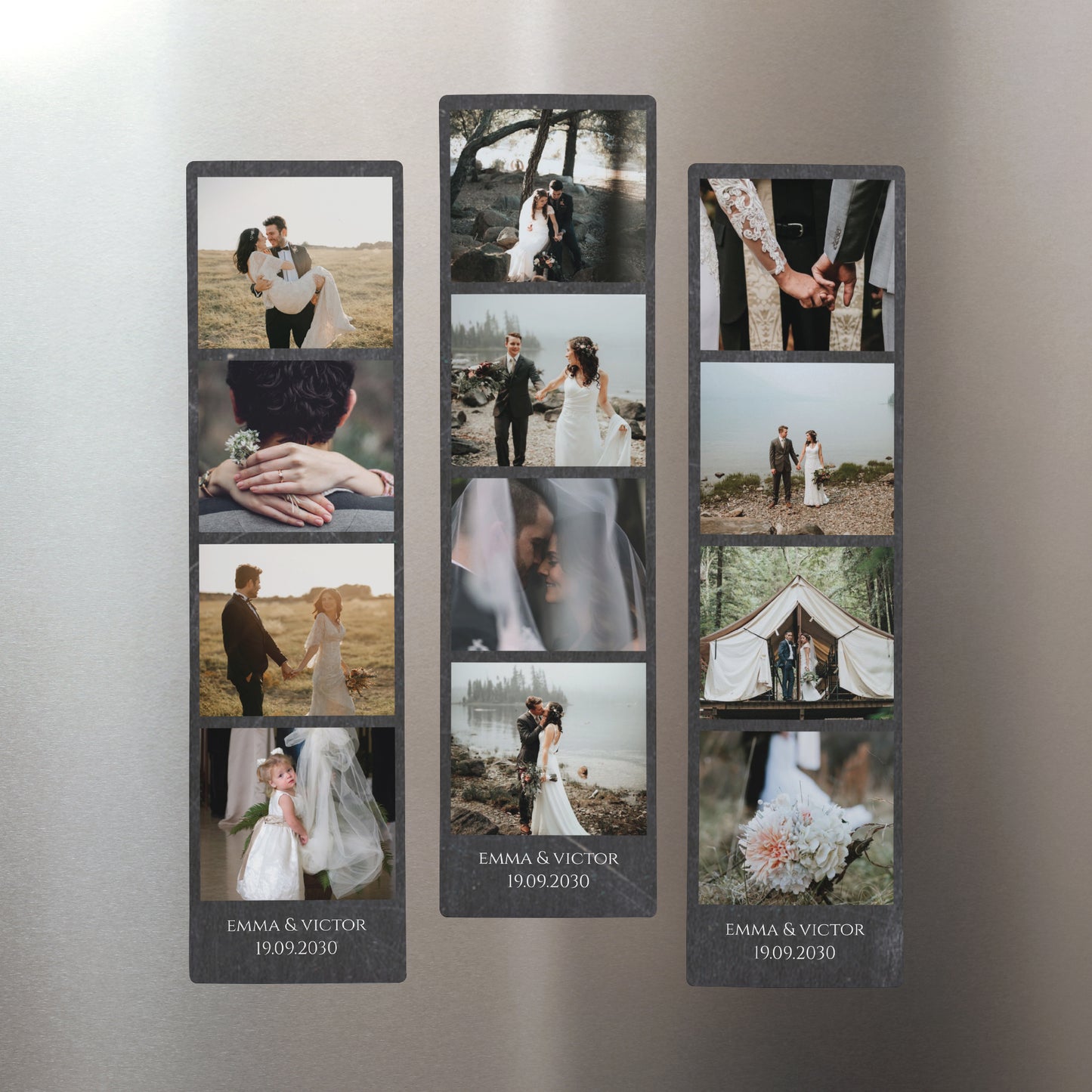 Tirage photo Photos Lot de 3, magnétique Ardoise & mariage photo N° 1