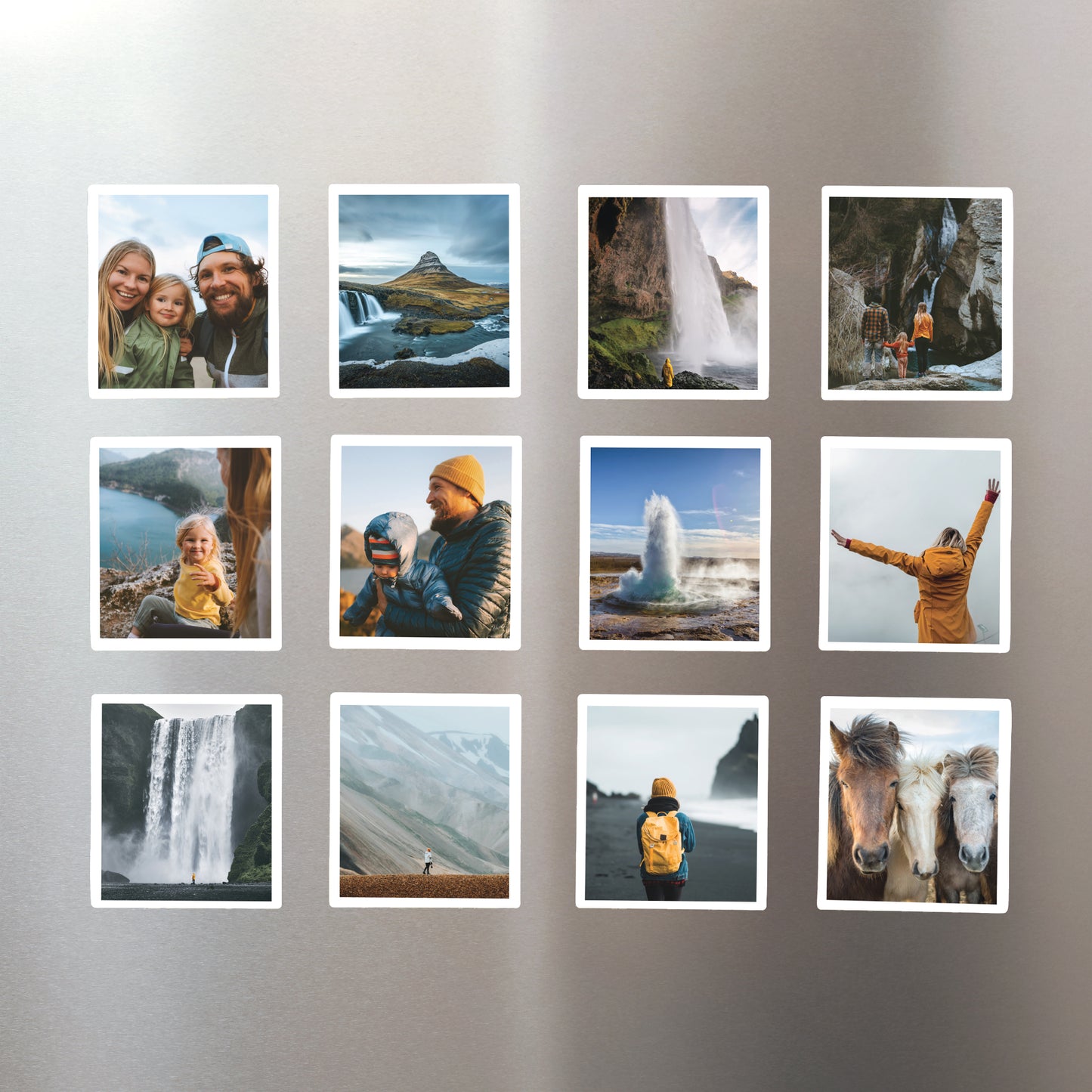 Tirage photo Photos Lot de 12, magnétique Basique Blanc Magnétique photo N° 1