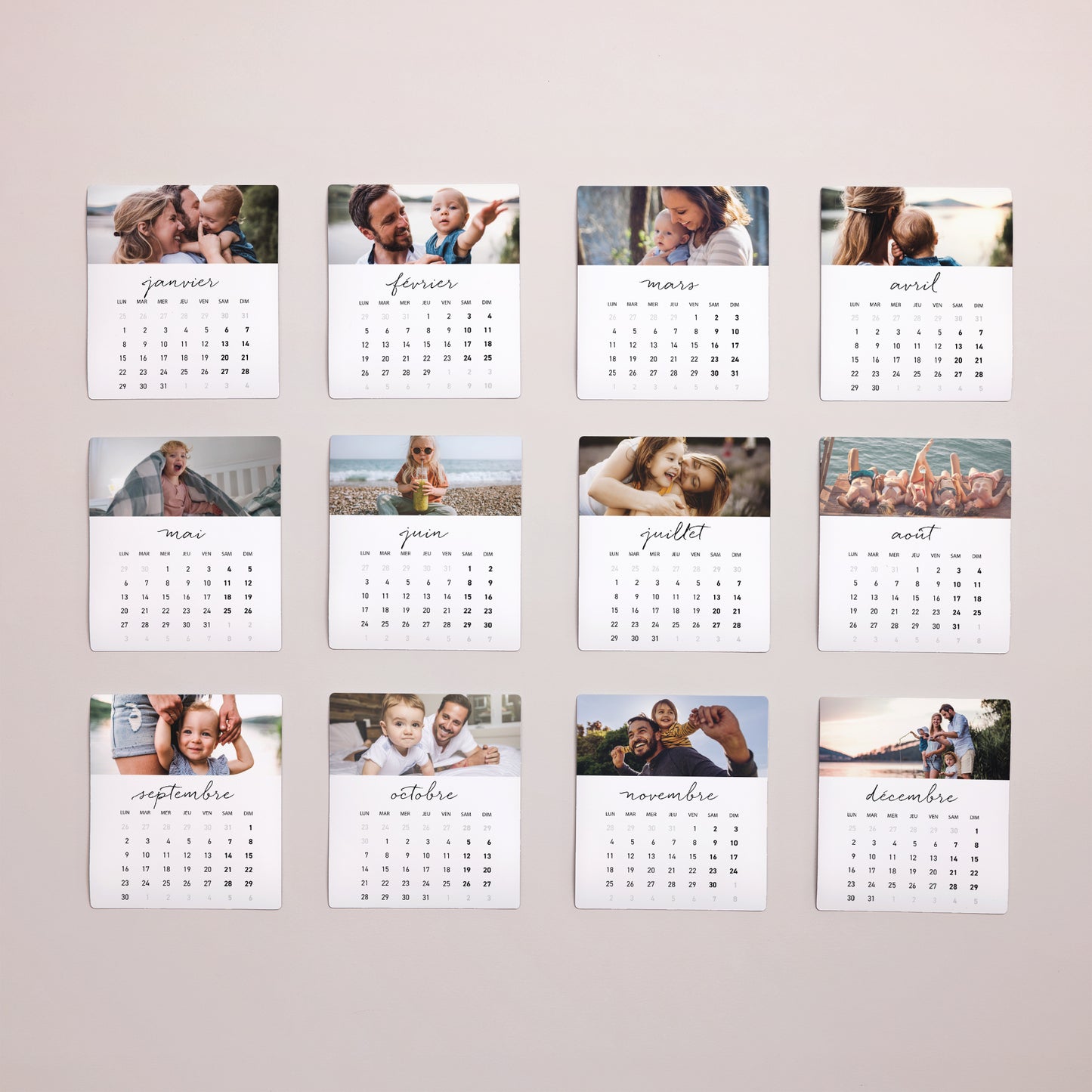 Tirage photo Photos Lot de 12, magnétique 12 Mois en Photo photo N° 1
