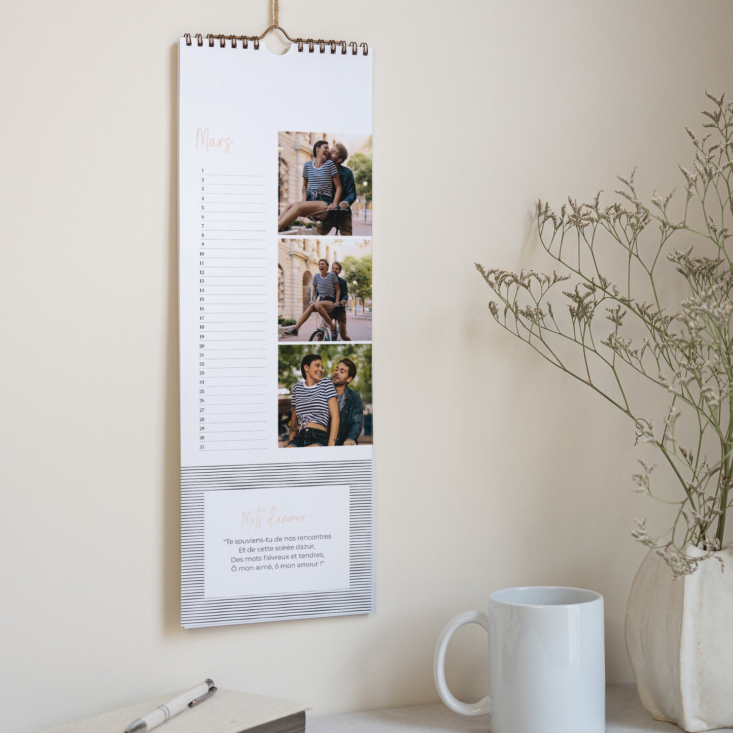 Calendrier Fin d'année Perpétuel Amour perpétuel photo N° 2