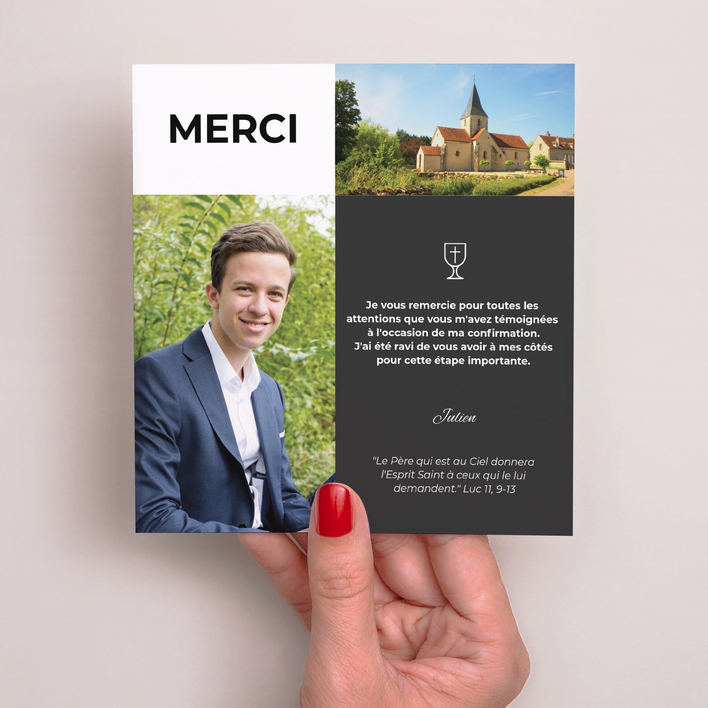 Remerciements Confirmation Carré Sacrement, merci photo N° 2