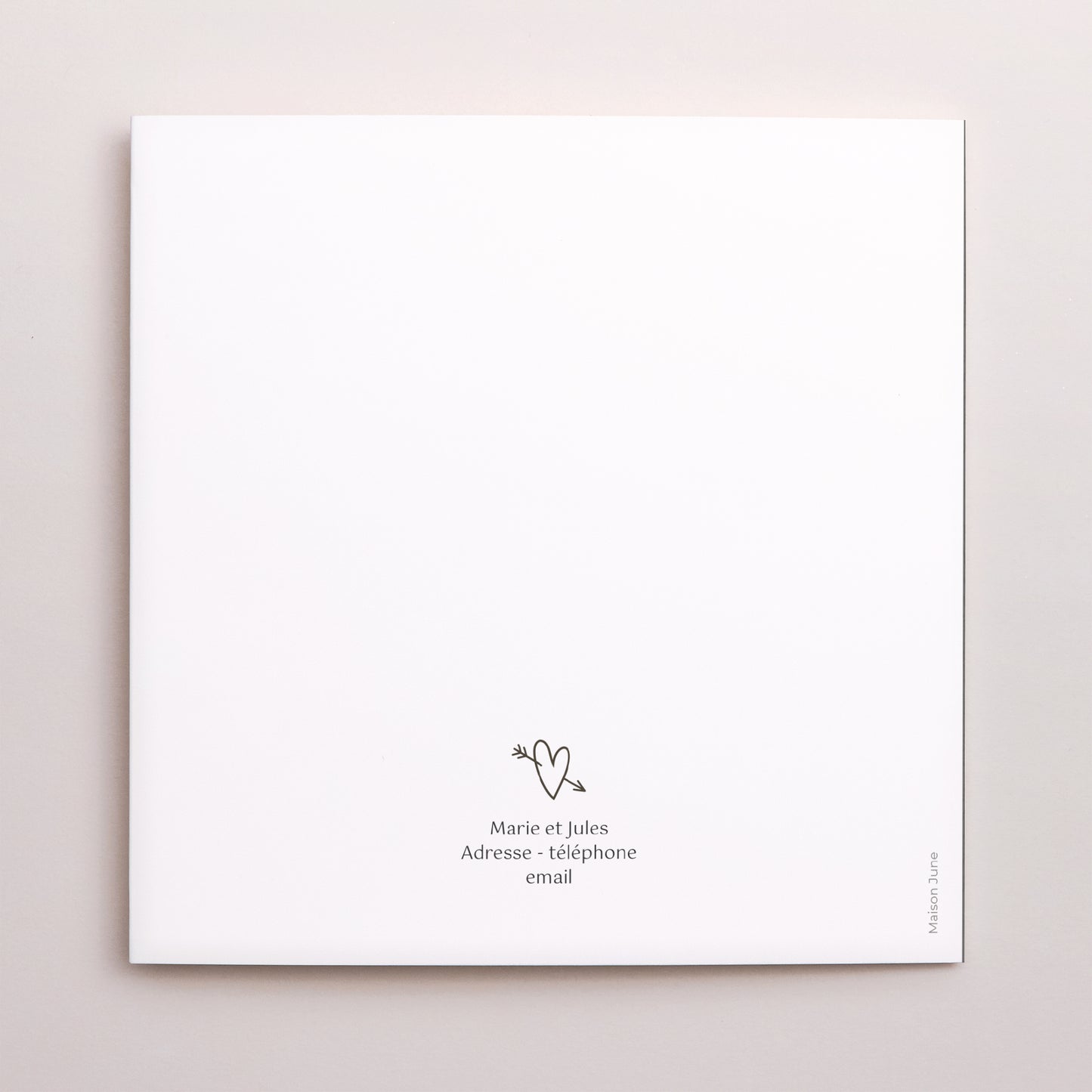 Faire-part Mariage Carré double volet Ambiance confettis photo N° 3