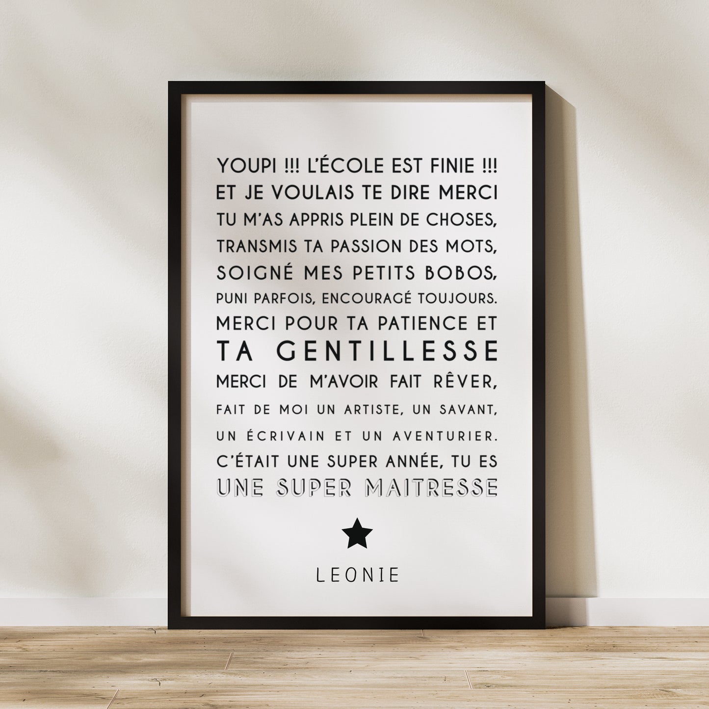 Affiche Photos Portrait 60 x 90 cm Souvenir Instit photo N° 1