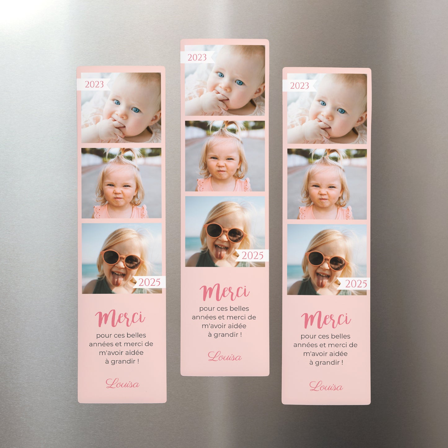 Tirage photo Photos Lot de 3, magnétique Merci les nounous ! photo N° 1