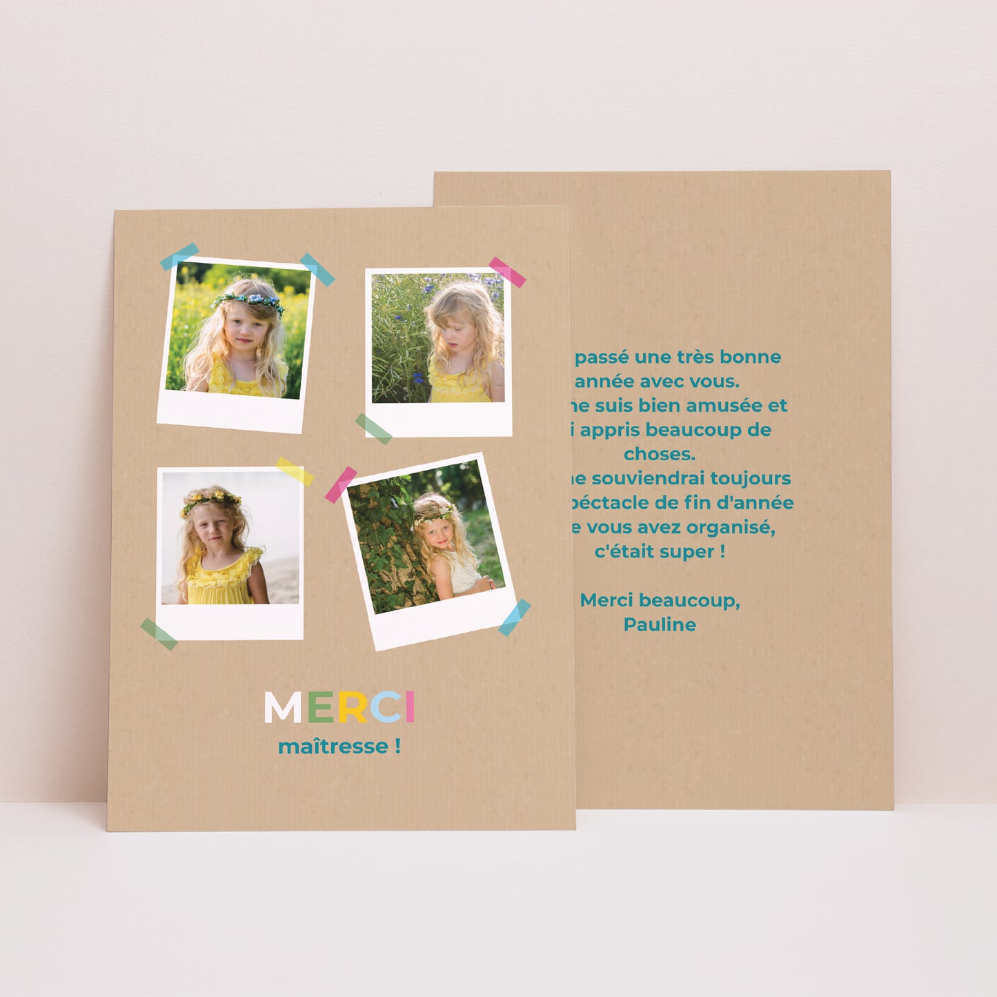 Faire-part Objets Portrait Future Collégienne photo N° 1