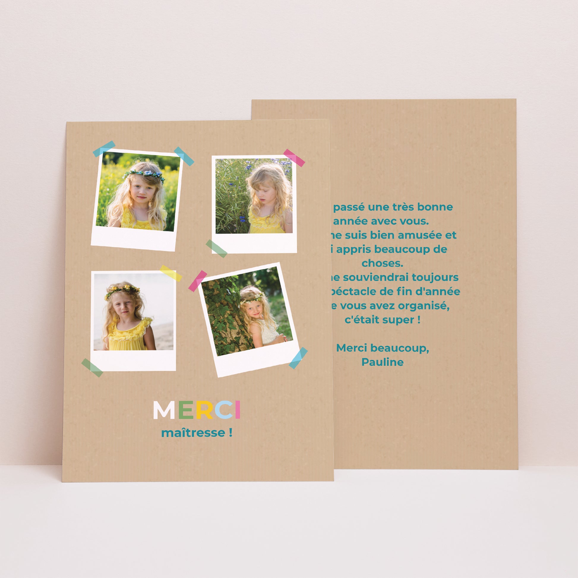 Faire-part Objets Portrait Future Collégienne photo N° 1