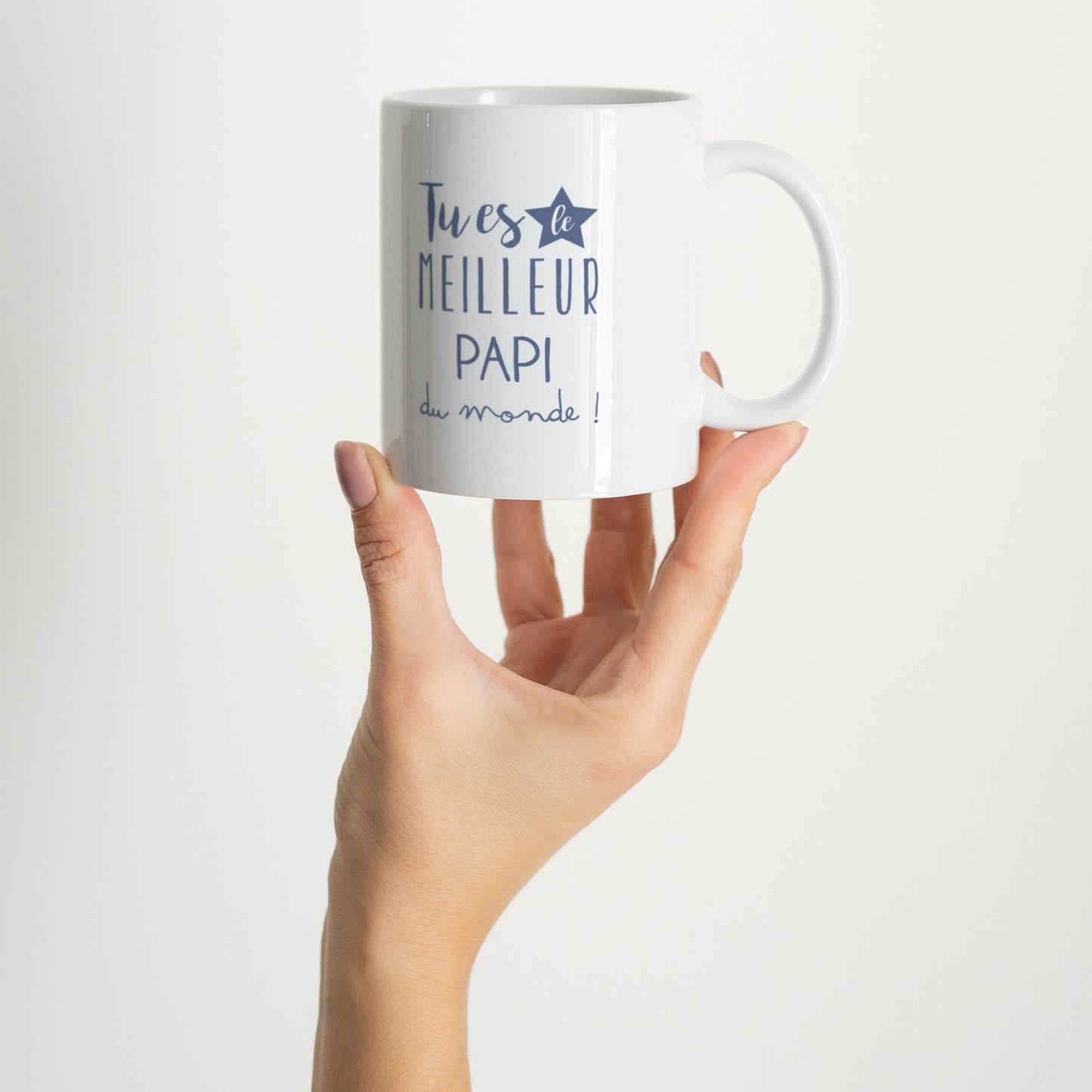 Mug Objets Blanc Super papi photo N° 2