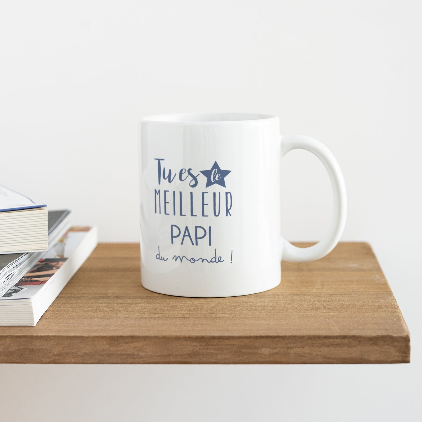 Mug Objets Blanc Super papi photo N° 4