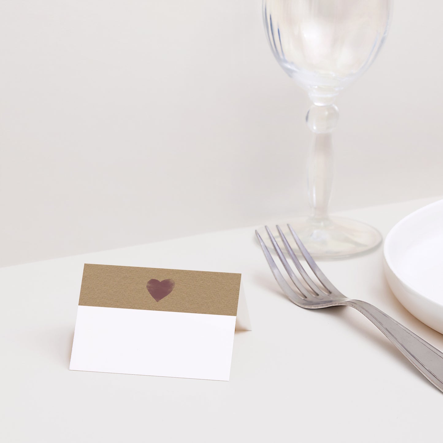 Marque-place Mariage 2 volets Fleurs Vintage photo N° 2