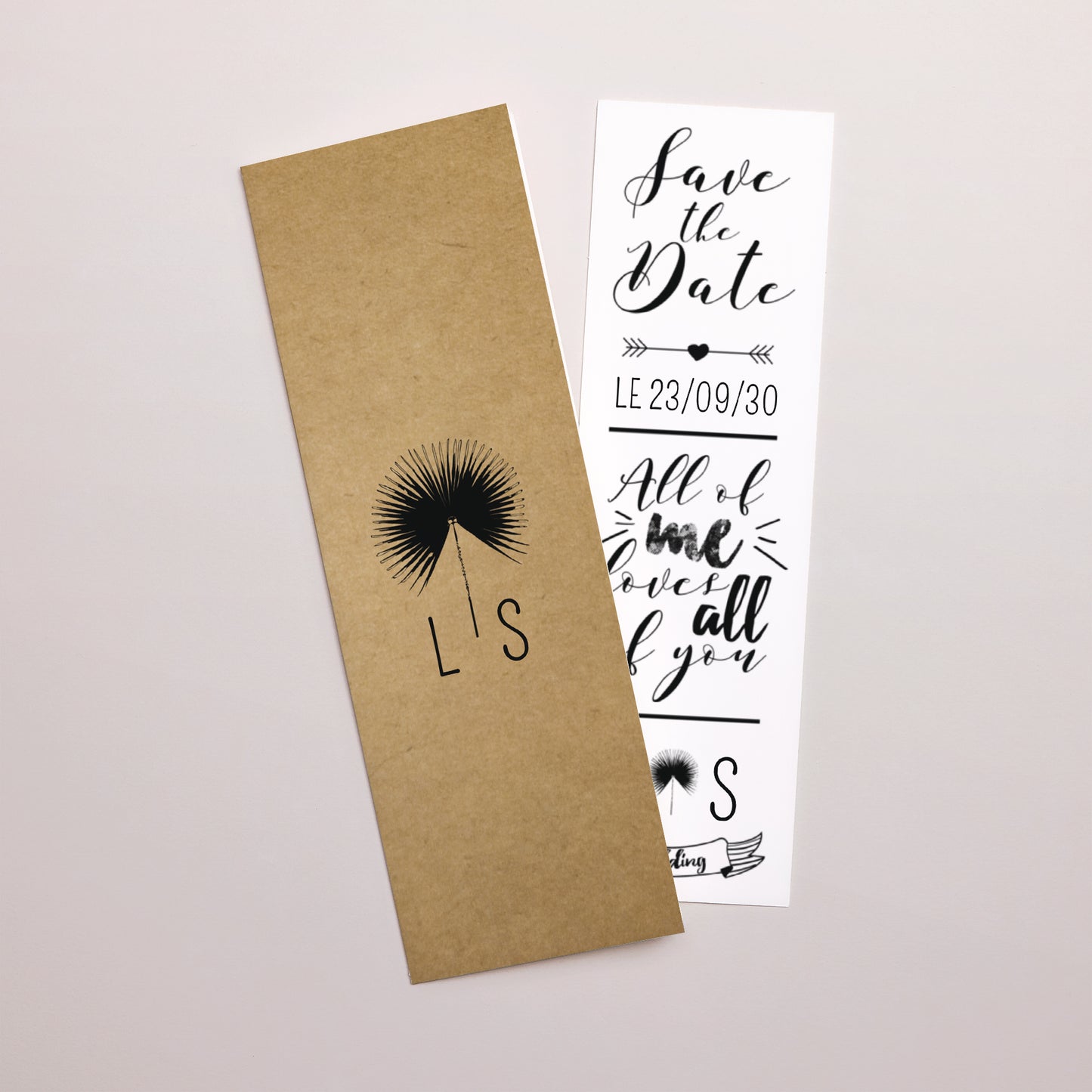 Faire-part Mariage Marque-page photo Love is Life photo N° 1