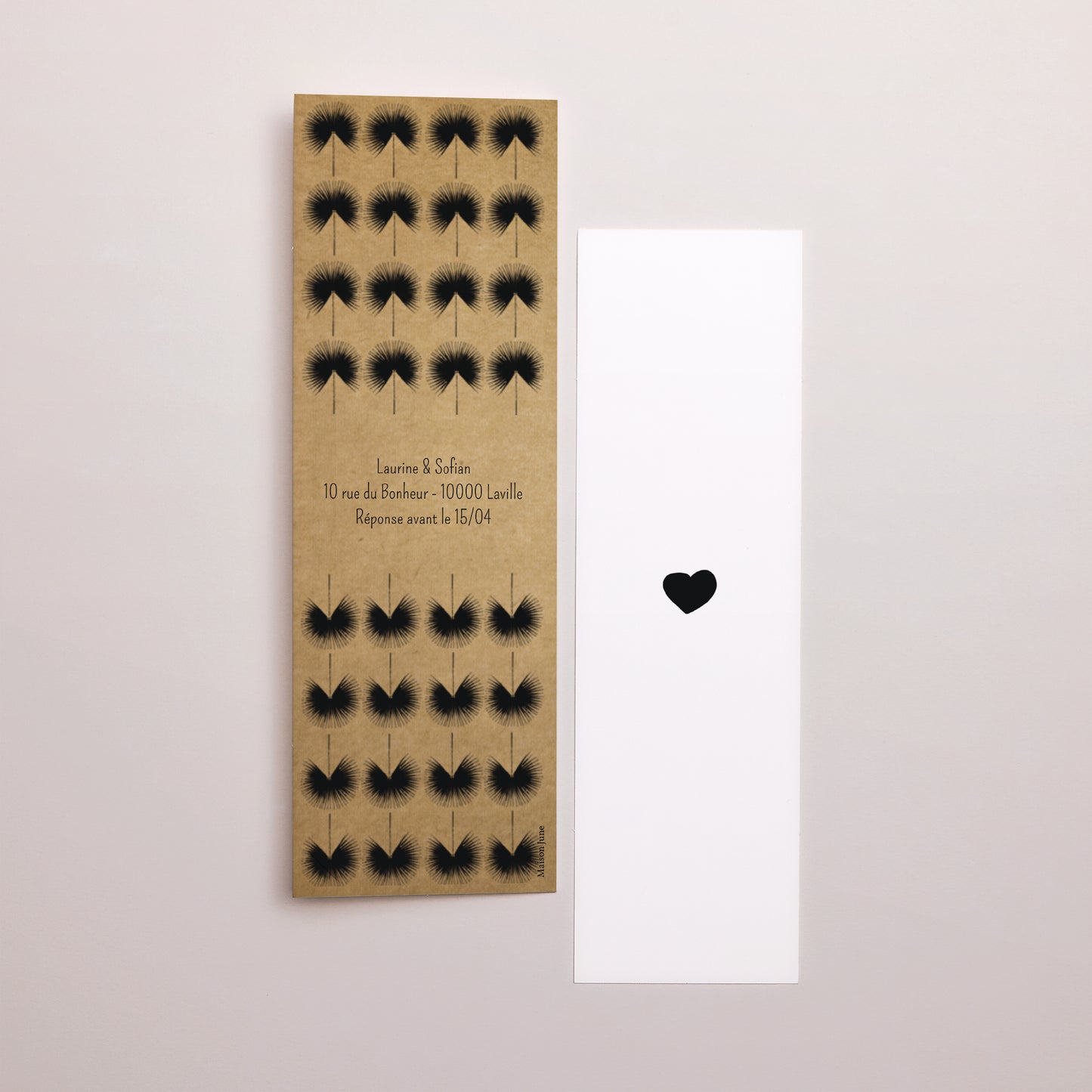 Faire-part Mariage Marque-page photo Love is Life photo N° 3