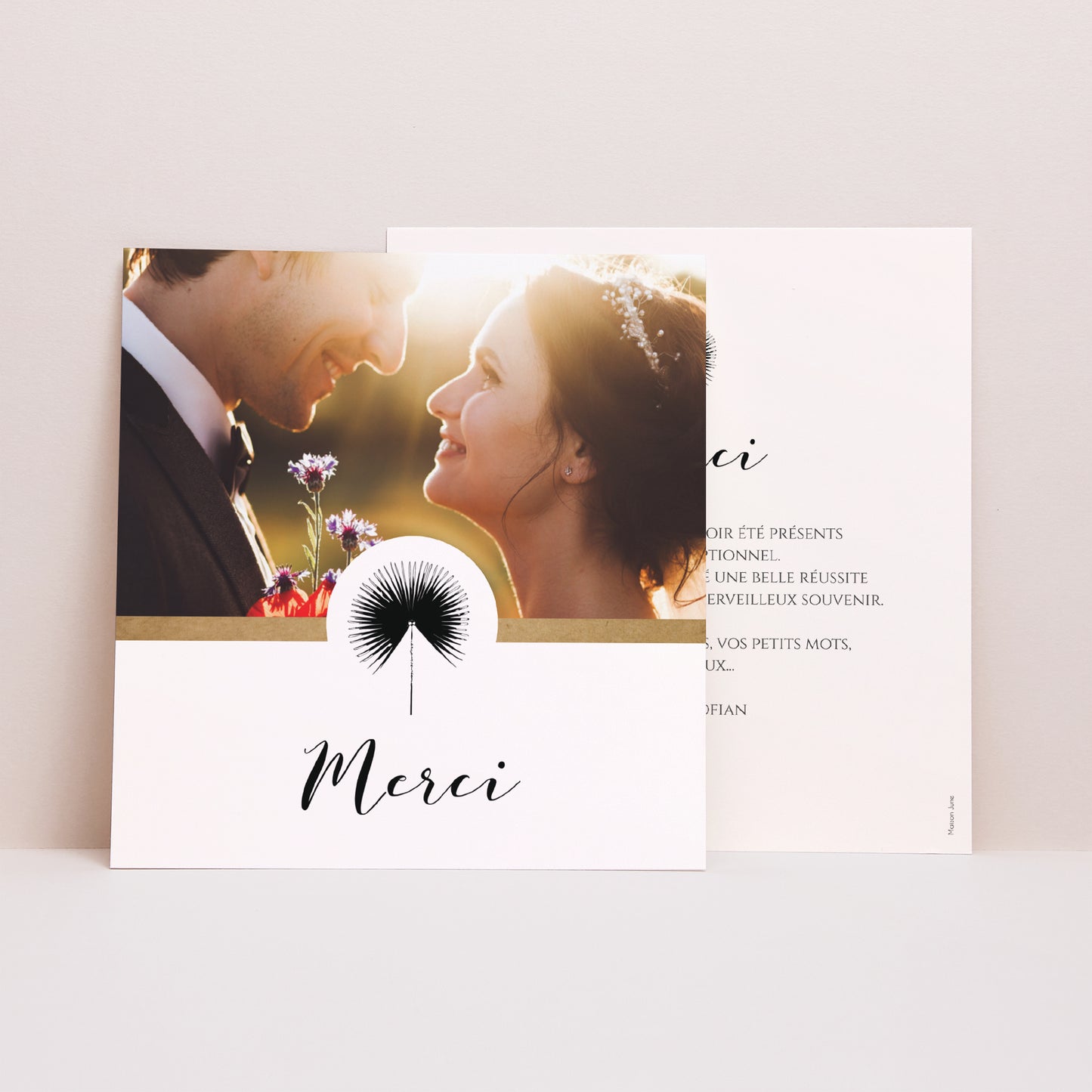 Remerciements Mariage Carré Love is Life photo N° 1