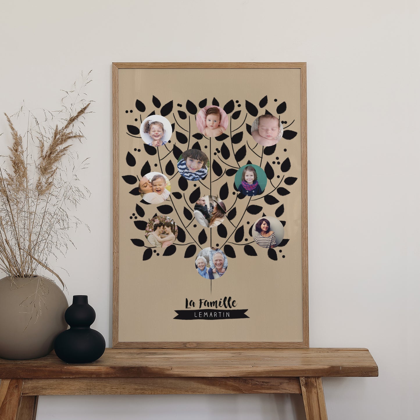 Affiche Fin d'année Portrait 60 x 90 cm Arbre de la famille photo N° 2