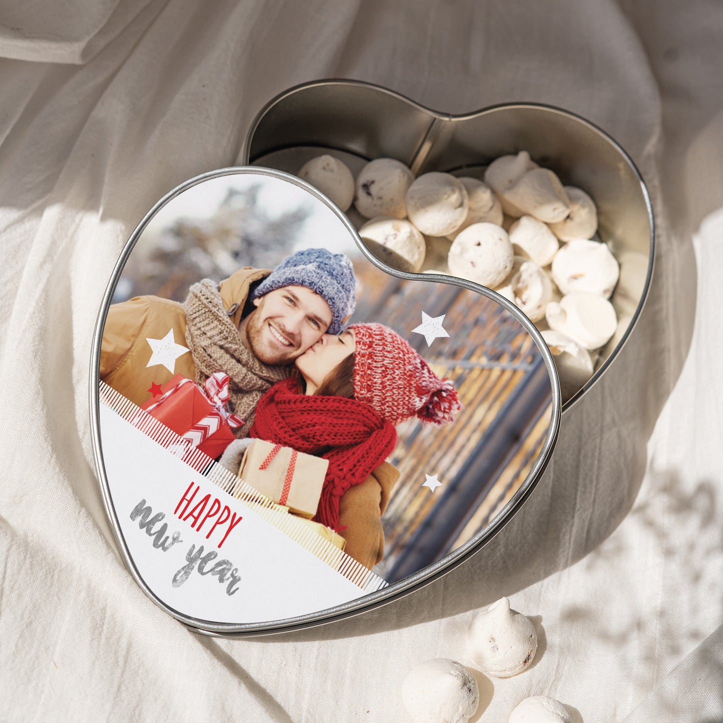 Boite métallique Objets Cœur Merry Christmas IV photo N° 2