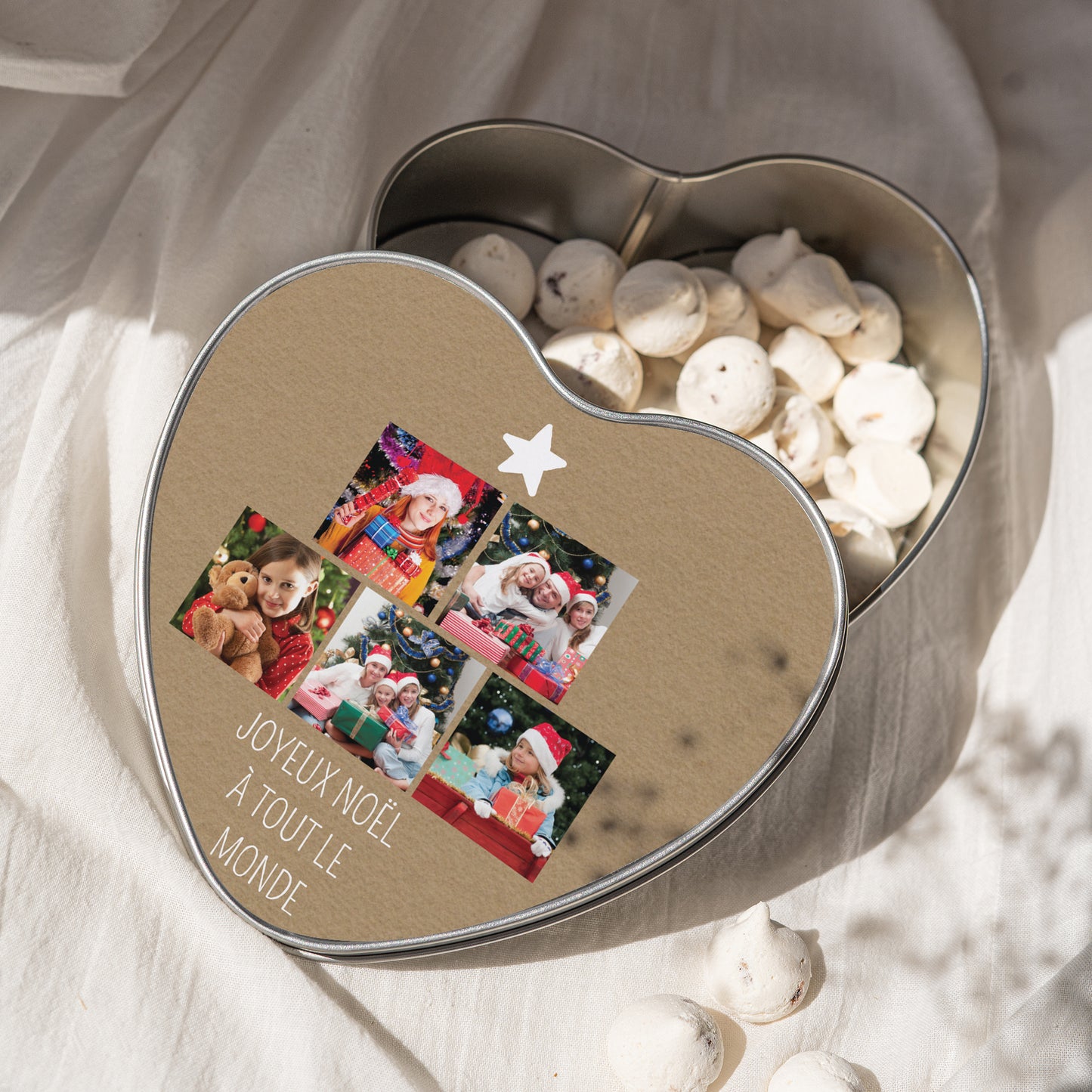 Boite métallique Objets Cœur Amour & famille photo N° 2