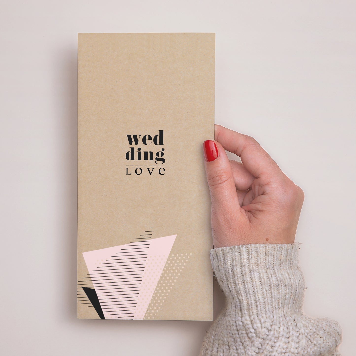 Menu Mariage Panoramique portrait Géométrique photo N° 3