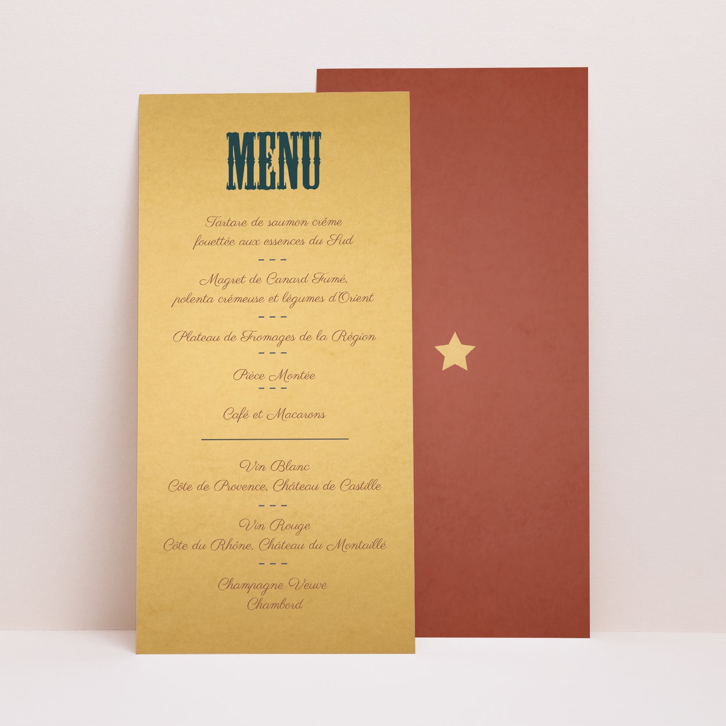 Menu Mariage Panoramique portrait Fête foraine photo N° 1