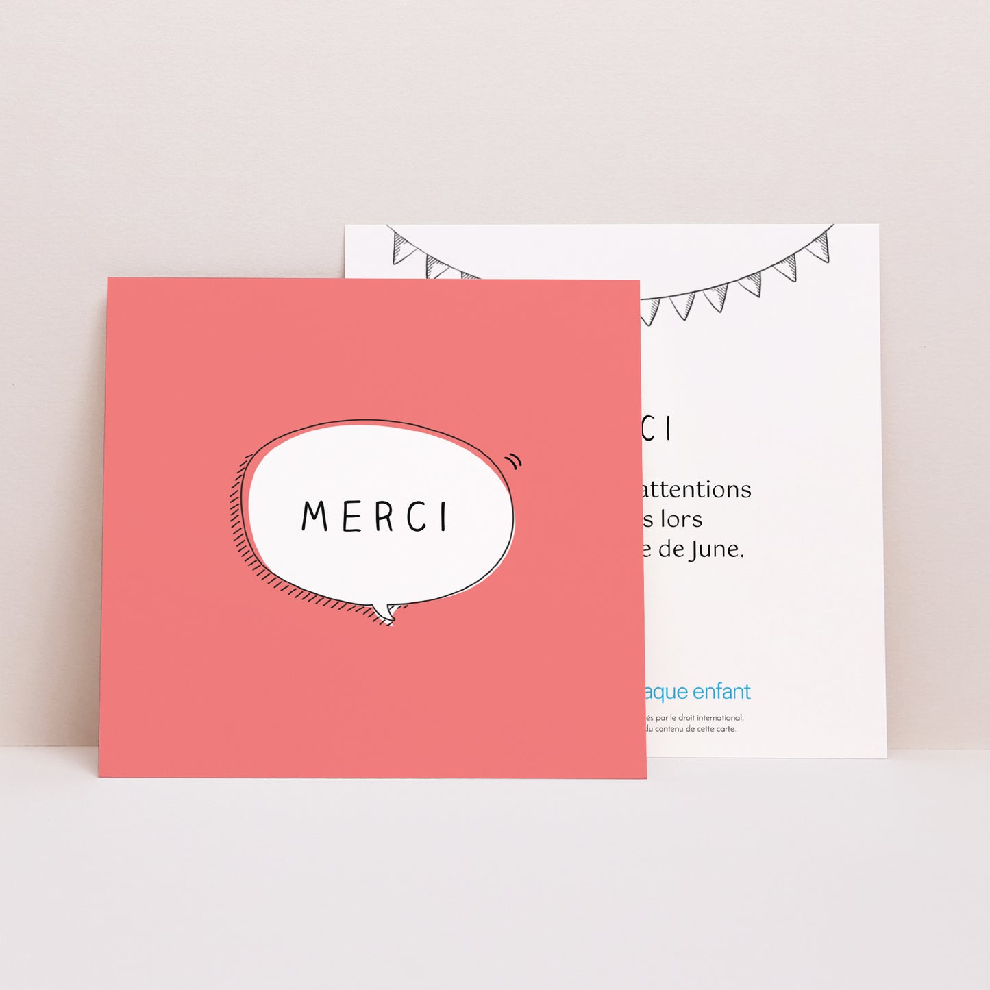 Remerciements Naissance Carré Bienvenue photo N° 1