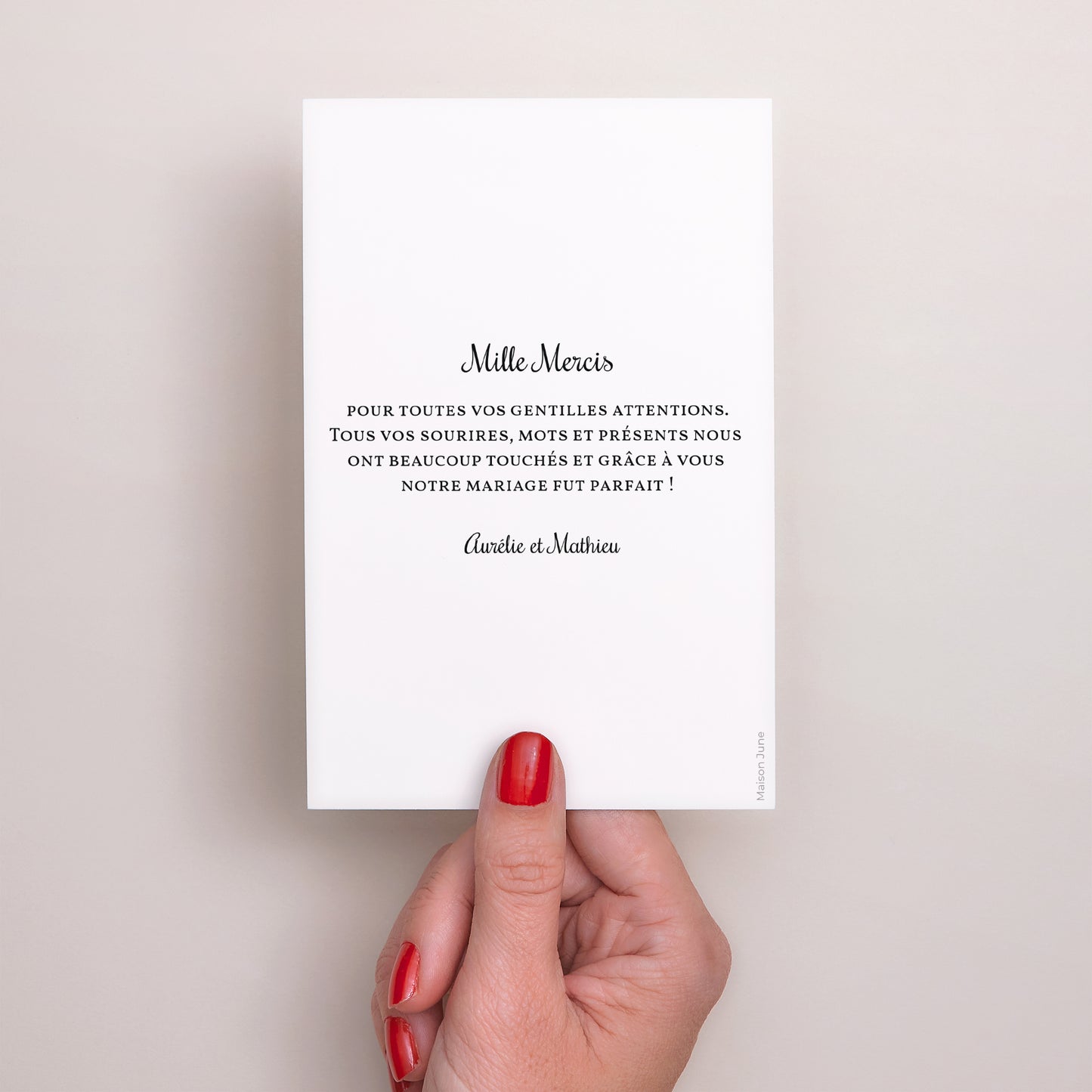 Remerciements Mariage Portrait Fleurs d'été II photo N° 3