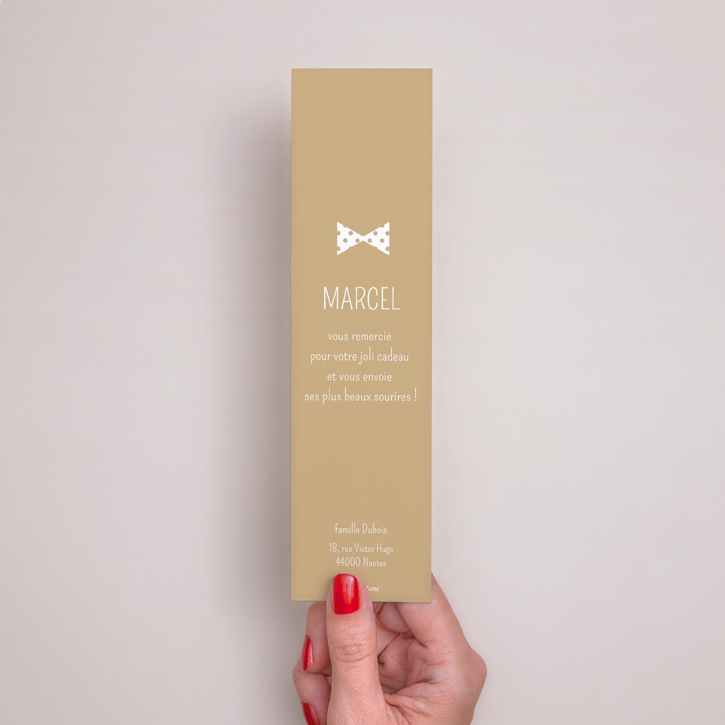 Remerciements Naissance Marque-page Photo instantanée photo N° 3