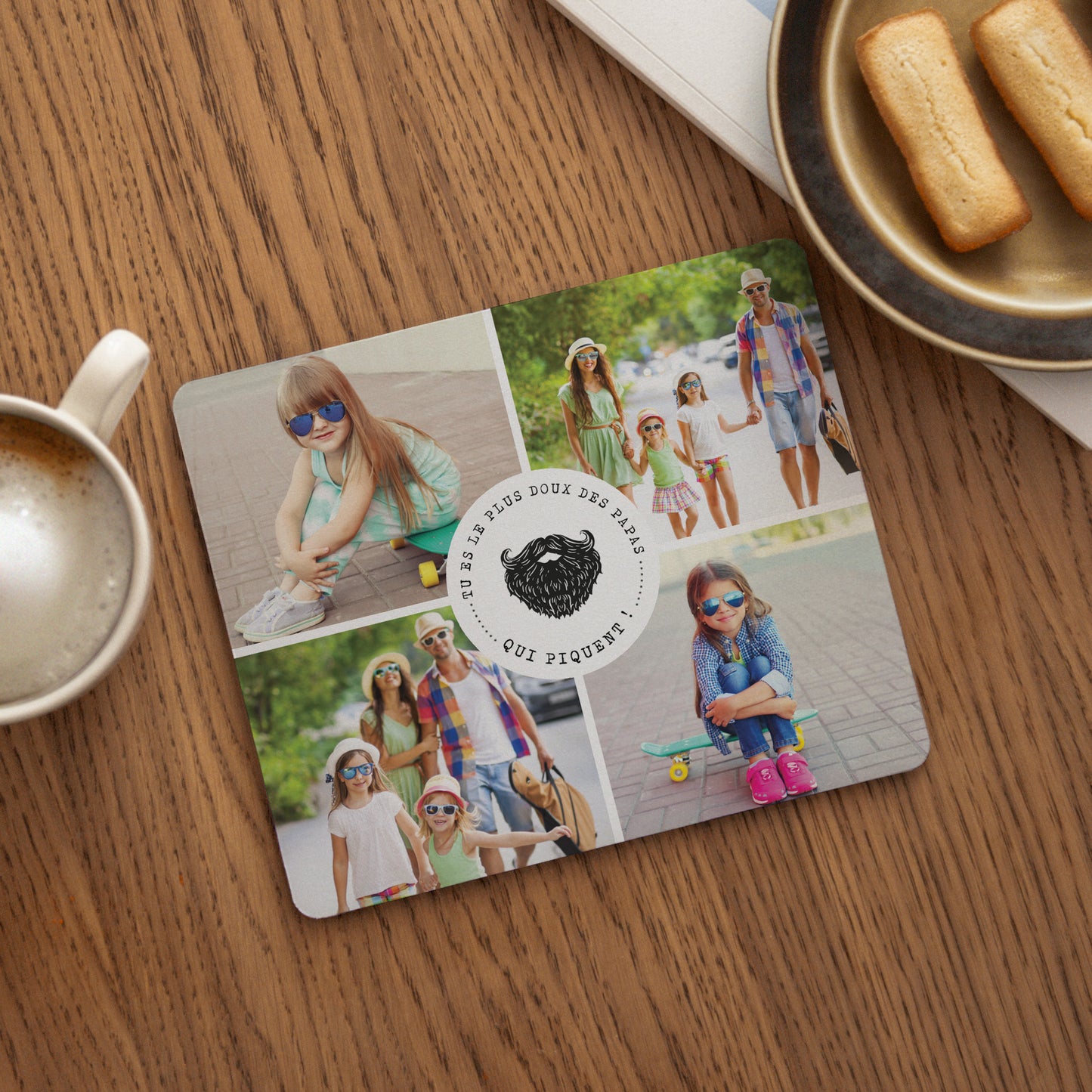 Tapis de souris Objets Rectangle Papa qui Pique photo N° 1