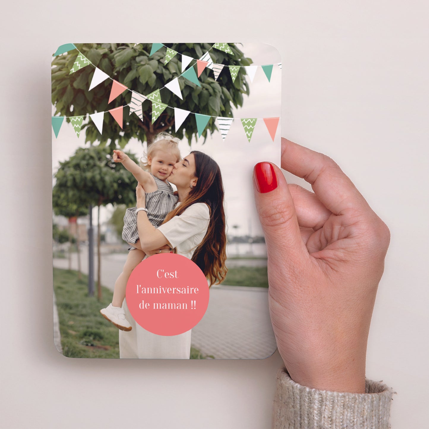 Invitations Anniversaire Adulte Portrait, bords arrondis Festive photo N° 2