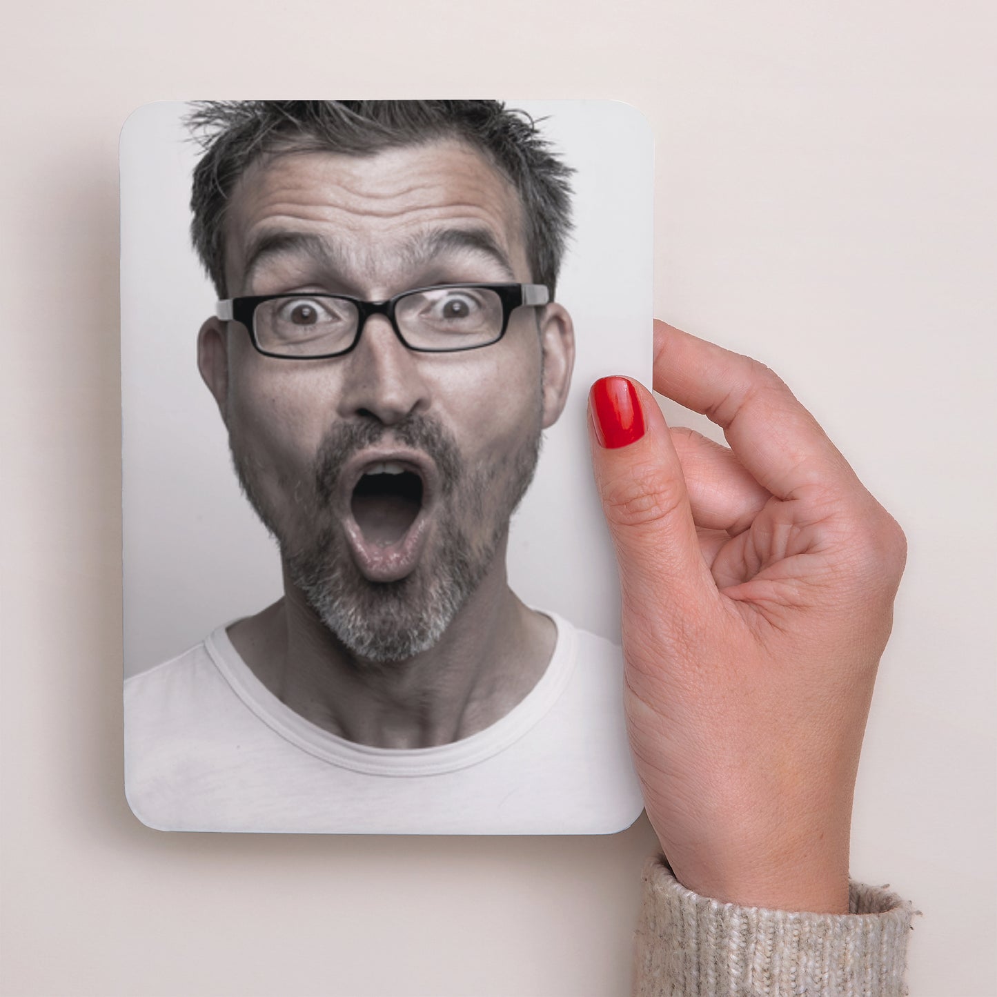 Invitations Anniversaire Adulte Portrait, bords arrondis Photo 50 photo N° 2