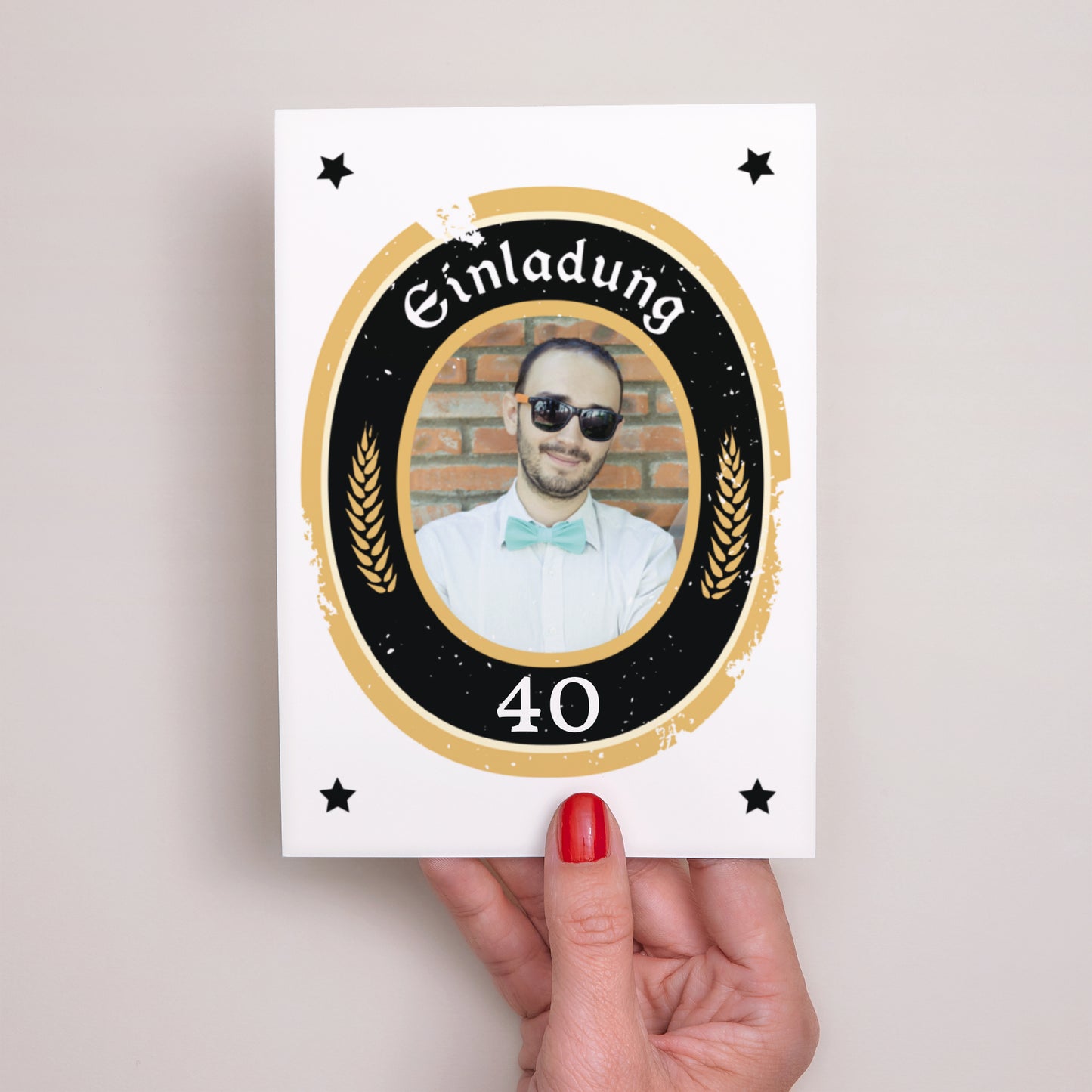 Invitations Anniversaire Adulte Portrait Craft Beer photo N° 2