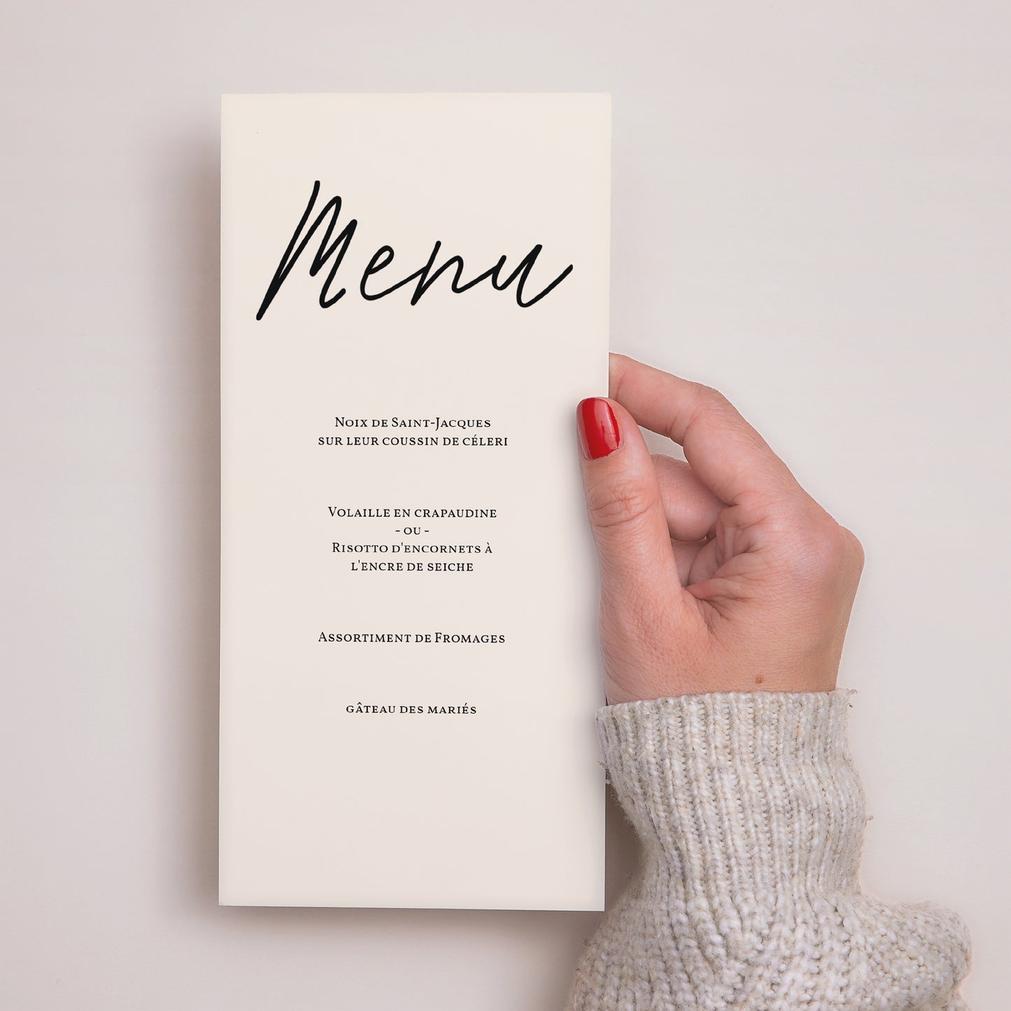 Menu Mariage Panoramique portrait Ils se disent Oui ! photo N° 2