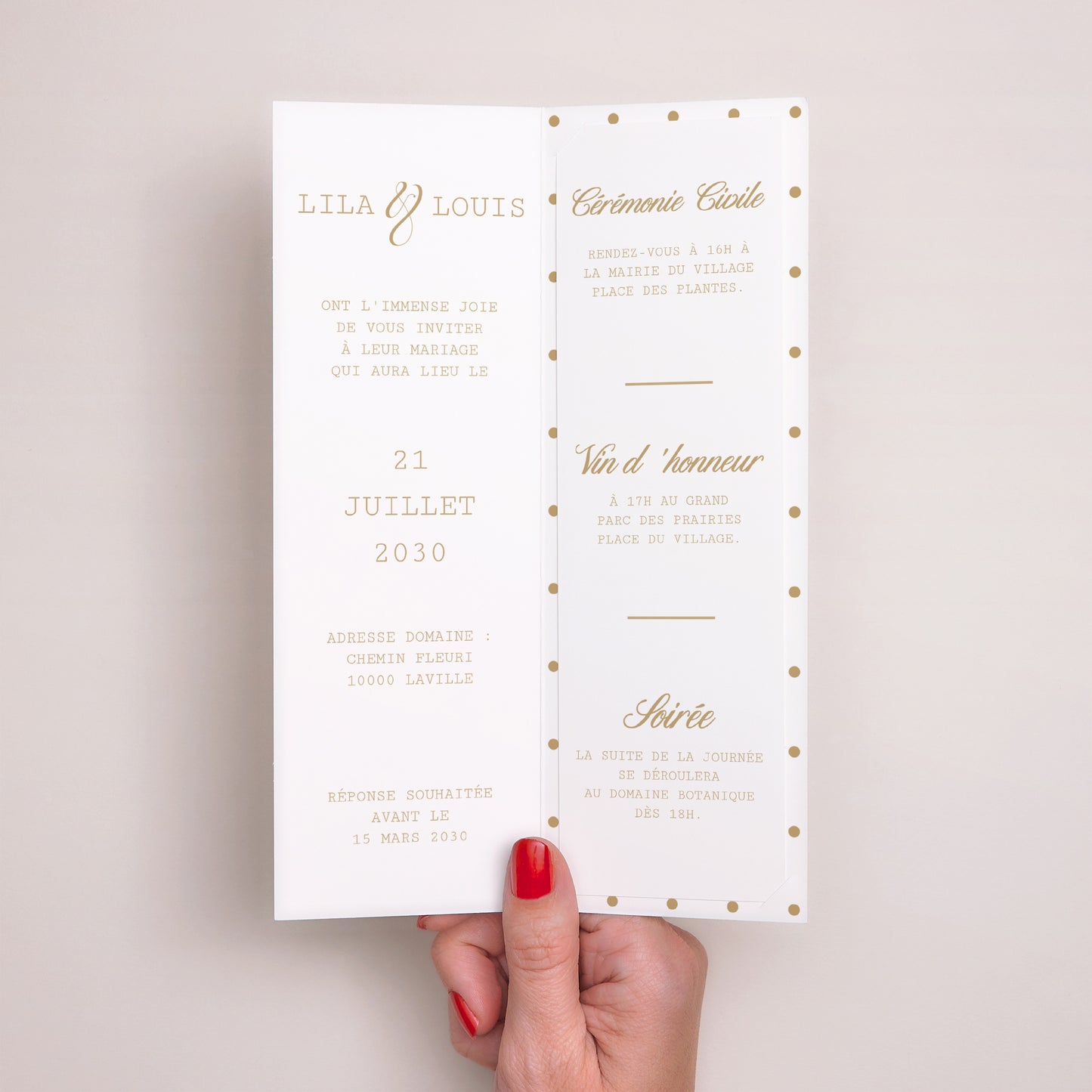 Faire-part Mariage Marque-page photo Oui Massif photo N° 2