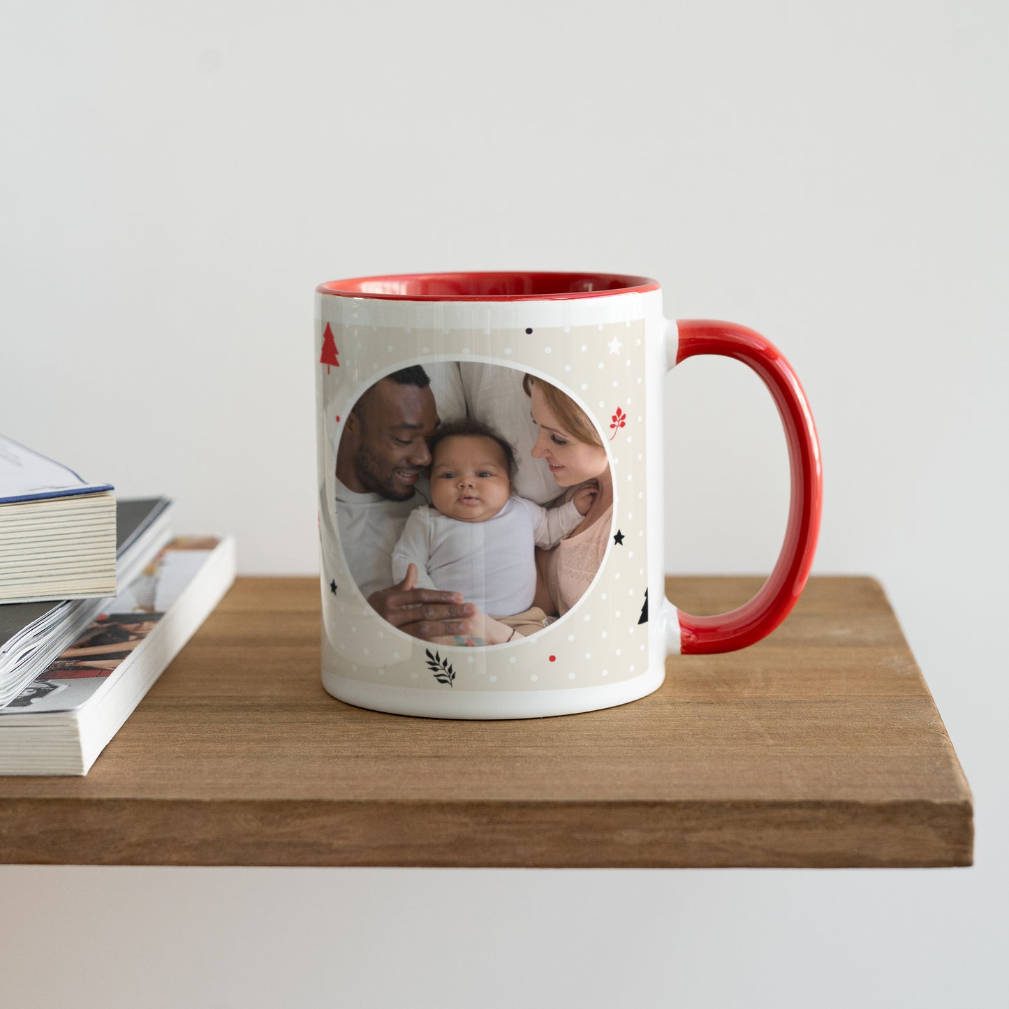 Mug Objets Rouge Noël en famille photo N° 4